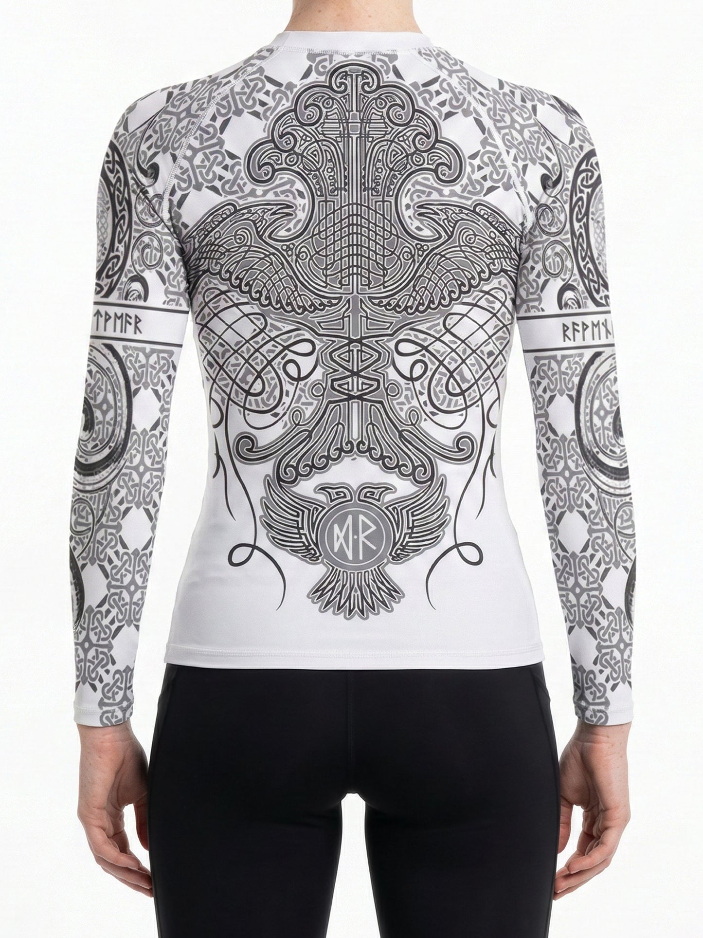 Raven Fightwear Women's Nordic Rash Guard IBJJF Approved MMA BJJ White