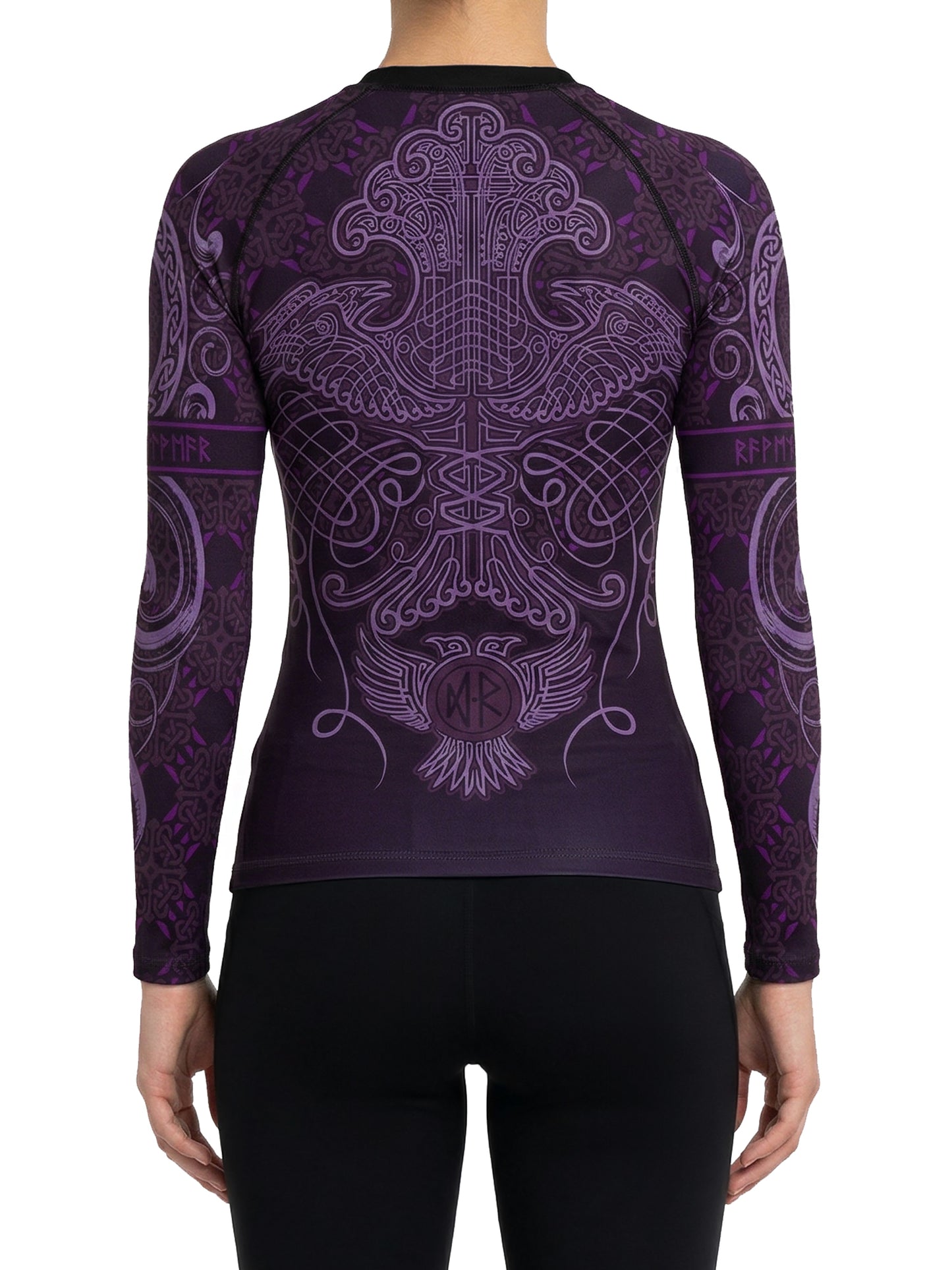Raven Fightwear Women's Nordic Rash Guard IBJJF Approved MMA BJJ Purple