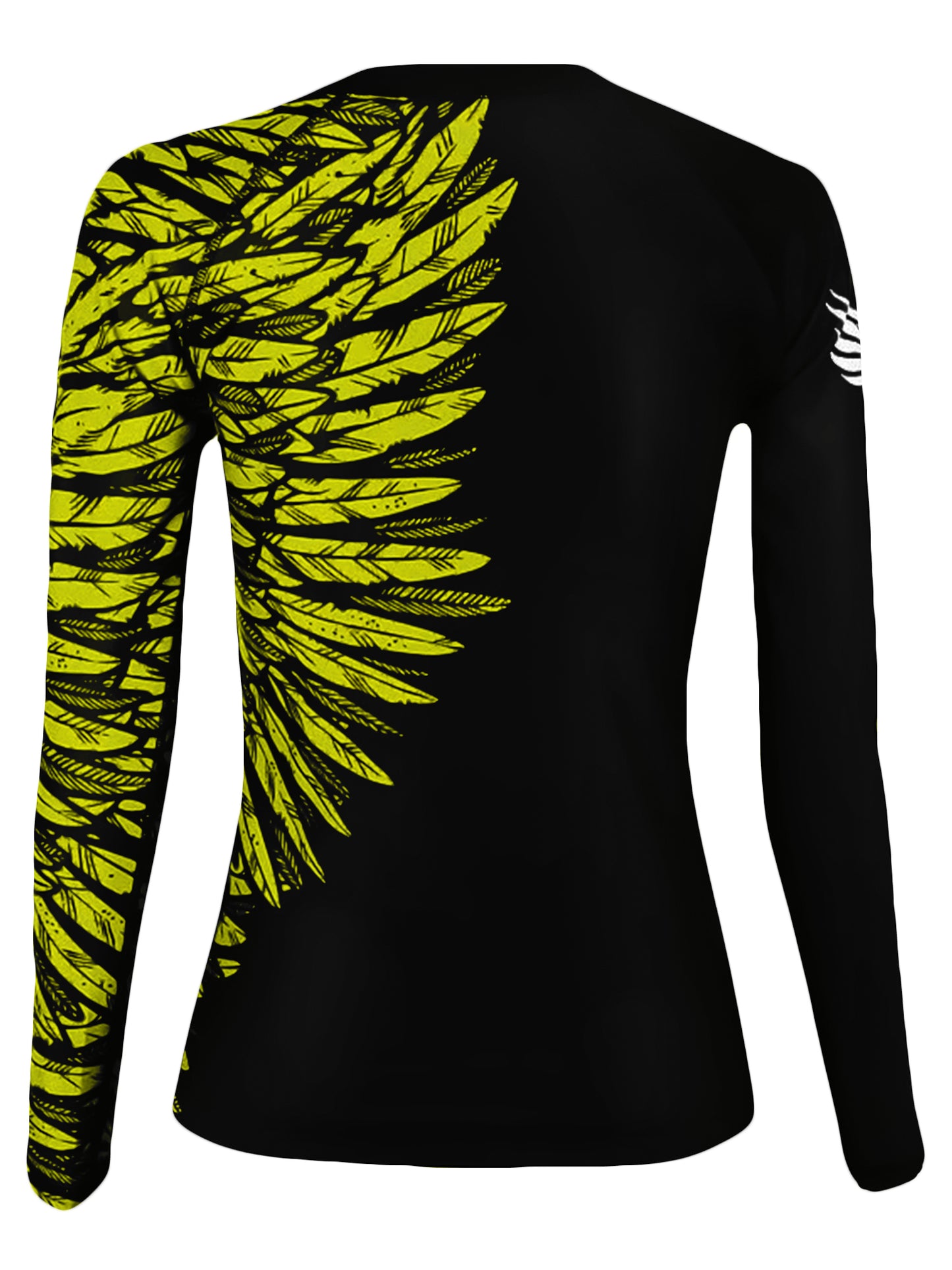 Raven Fightwear Women's Aerial Assault BJJ Rash Guard MMA Black/Yellow