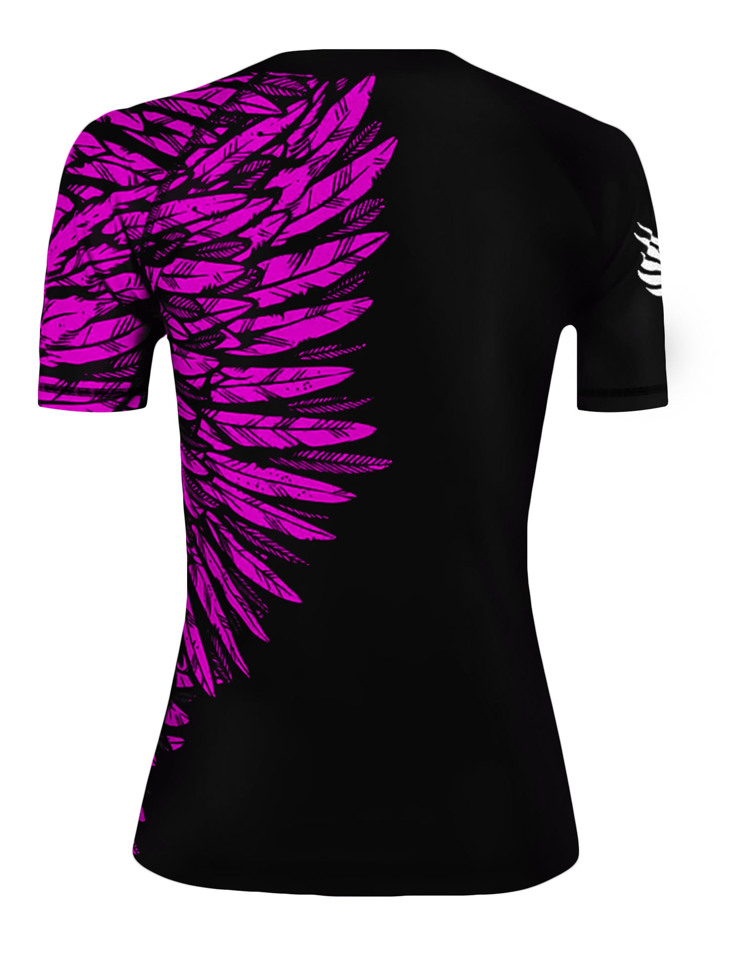 Raven Fightwear Women's Aerial Assault Short Sleeve BJJ Rash Guard MMA Black/Pink