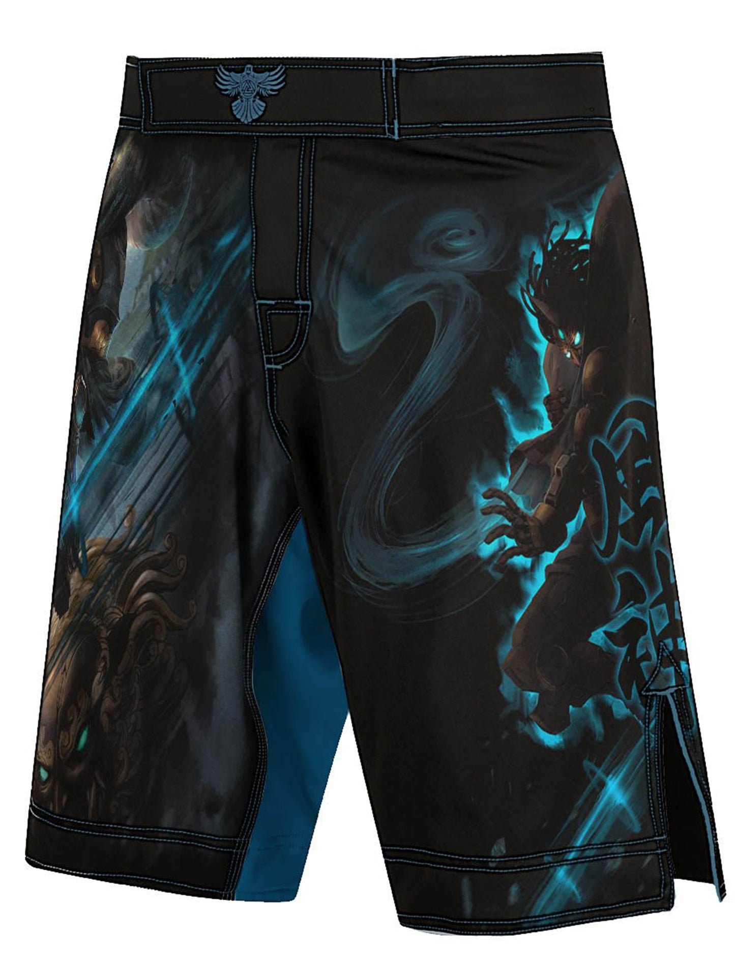 Raven Fightwear Men's Cybernetic Fujin God of Wind MMA Shorts BJJ Black
