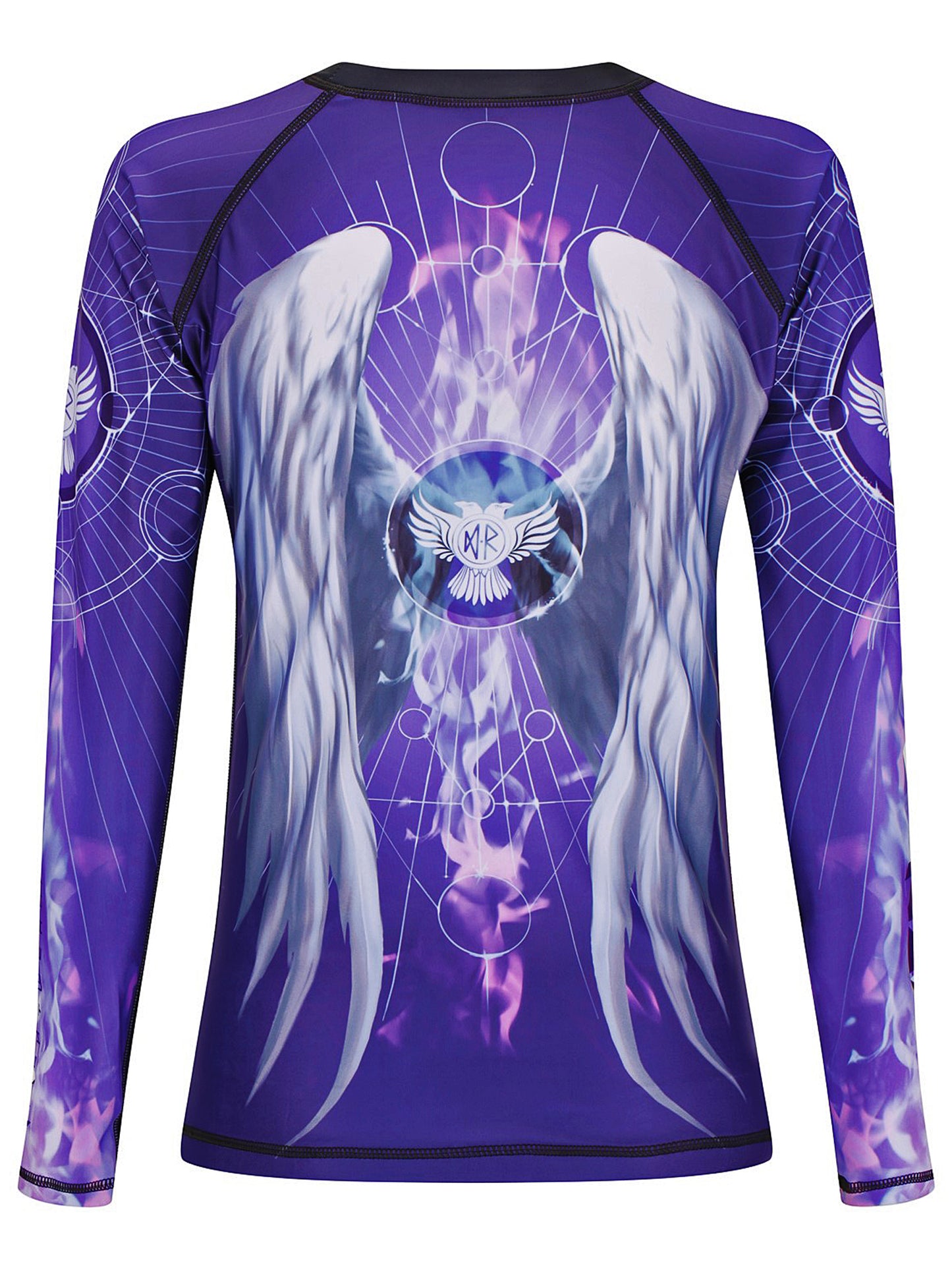 Raven Fightwear Women's Archangel Gabriel BJJ Rash Guard MMA Purple