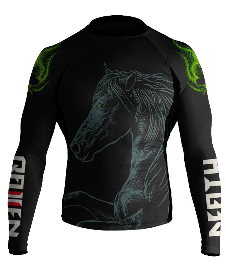 Raven Fightwear Men's Four Horsemen Death BJJ MMA Rash Guard