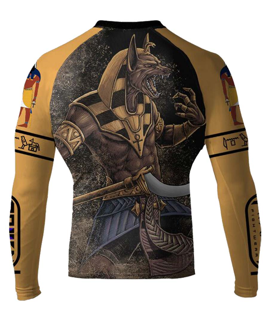 Raven Fightwear Men's Anubis MMA BJJ Long Sleeve Rash Guard