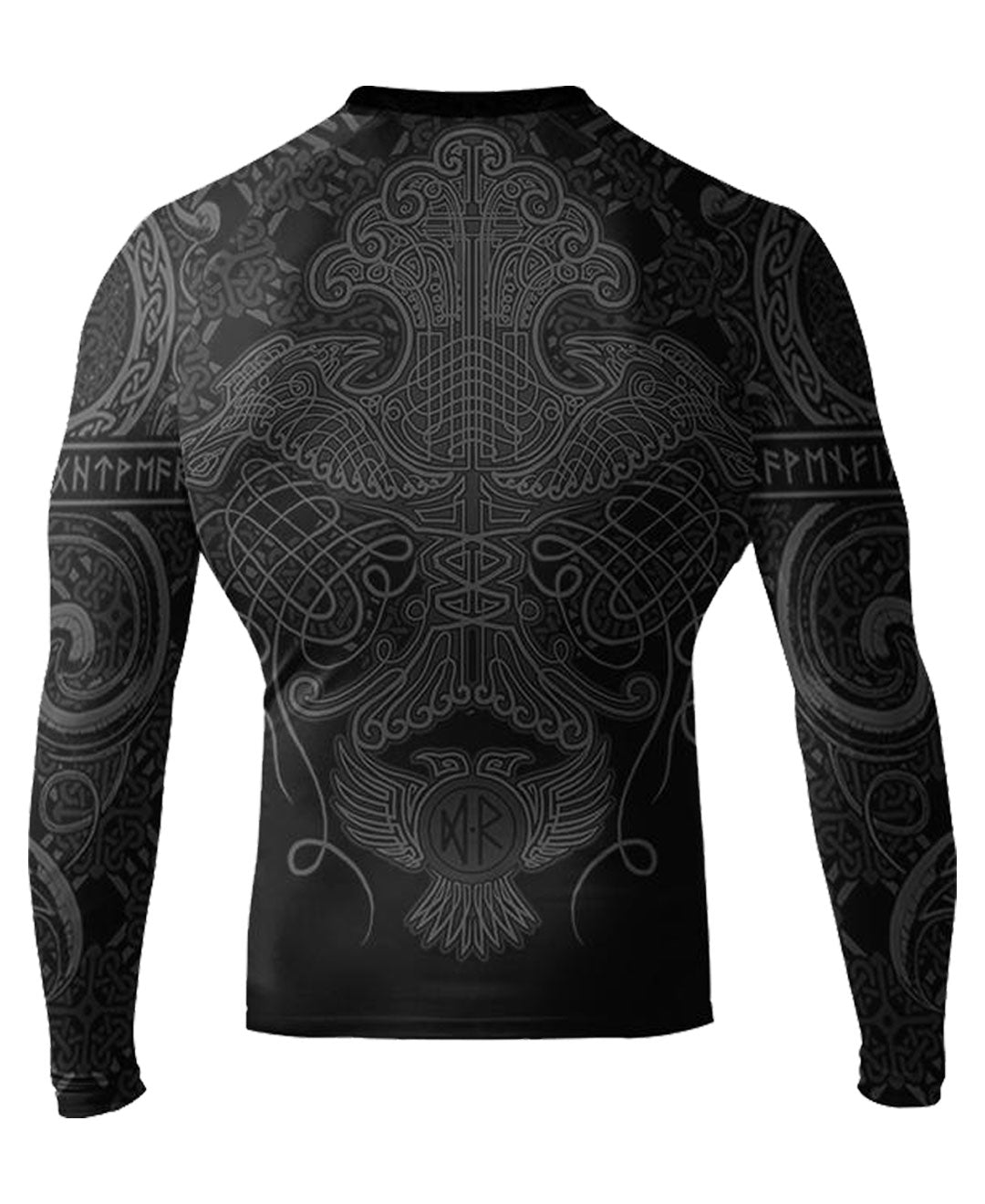 Raven Fightwear Men's Nordic IBJJF Approved MMA Rash Guard Black