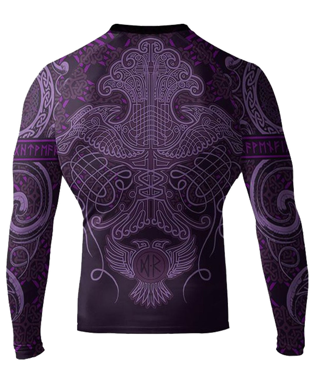 Raven Fightwear Men's Nordic IBJJF Approved MMA Rash Guard Purple