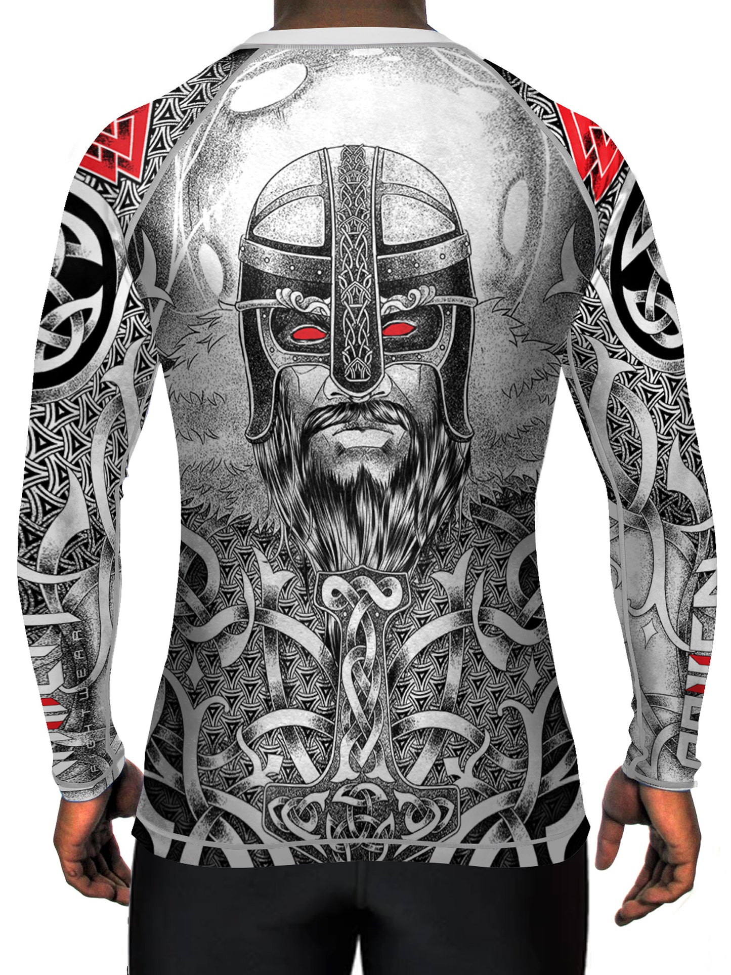 Raven Fightwear Men's Norseman MMA BJJ Rash Guard White