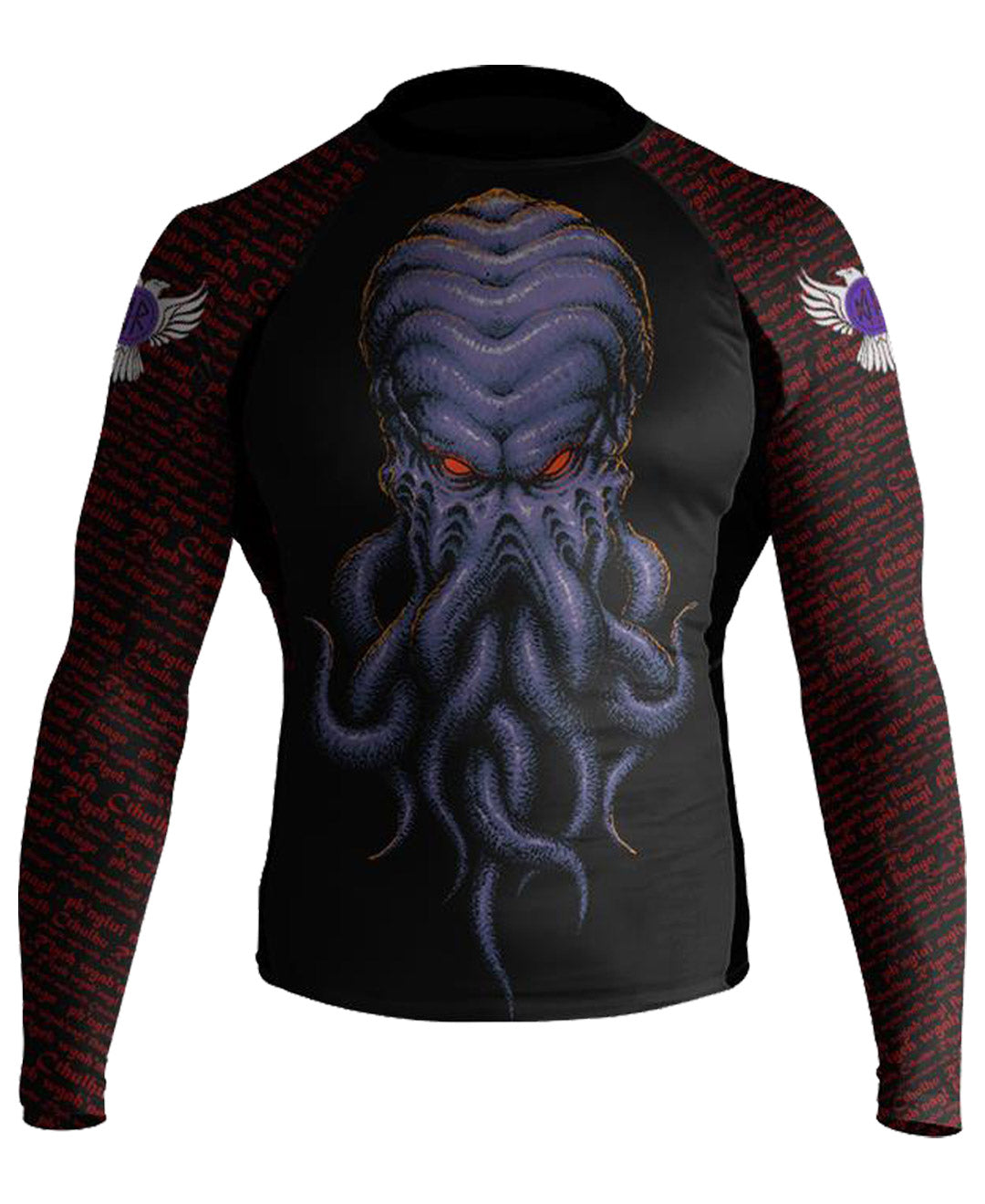 Raven Fightwear Men's Cthulhu MMA BJJ Rash Guard Black