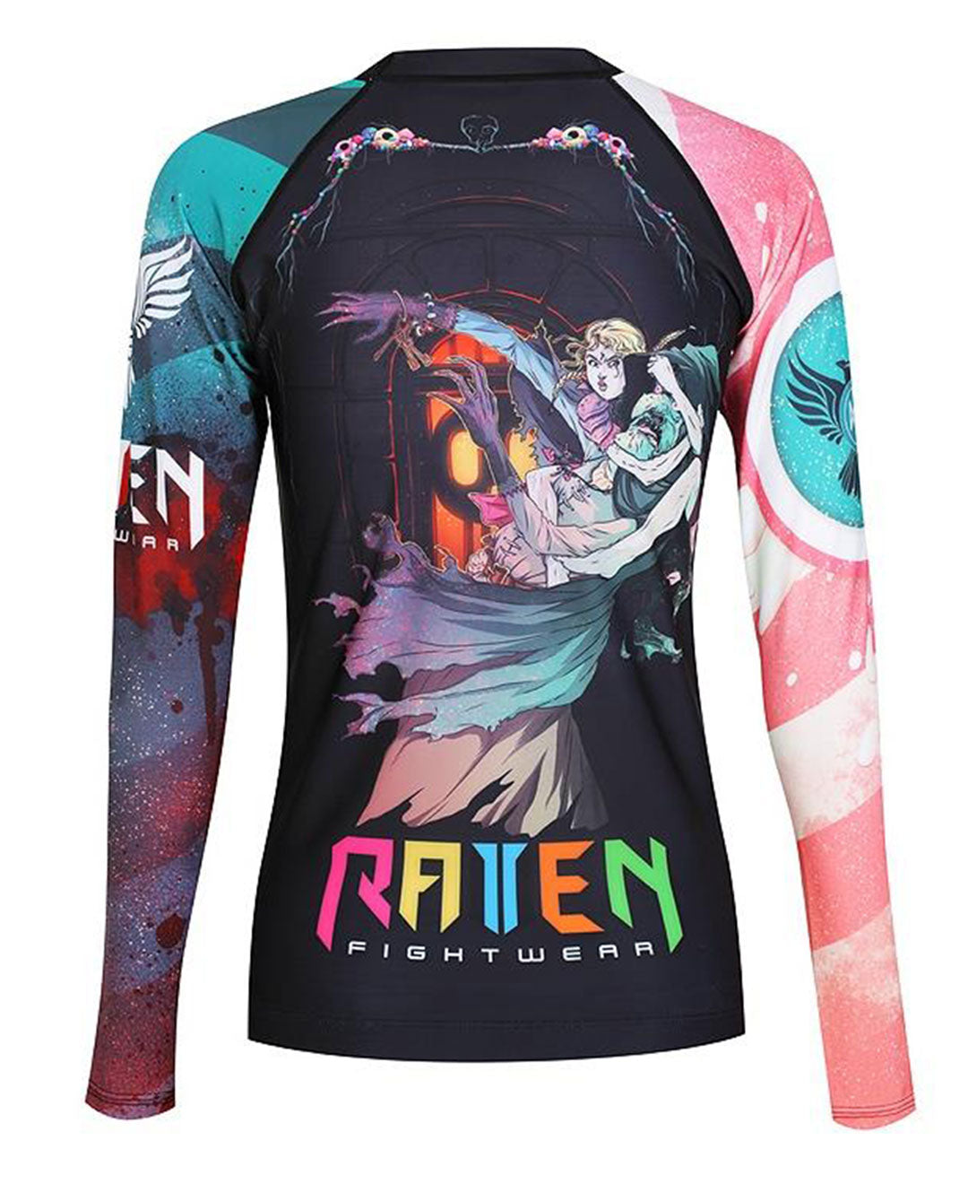 Raven Fightwear Women's The Candy Rash Guard MMA BJJ Black