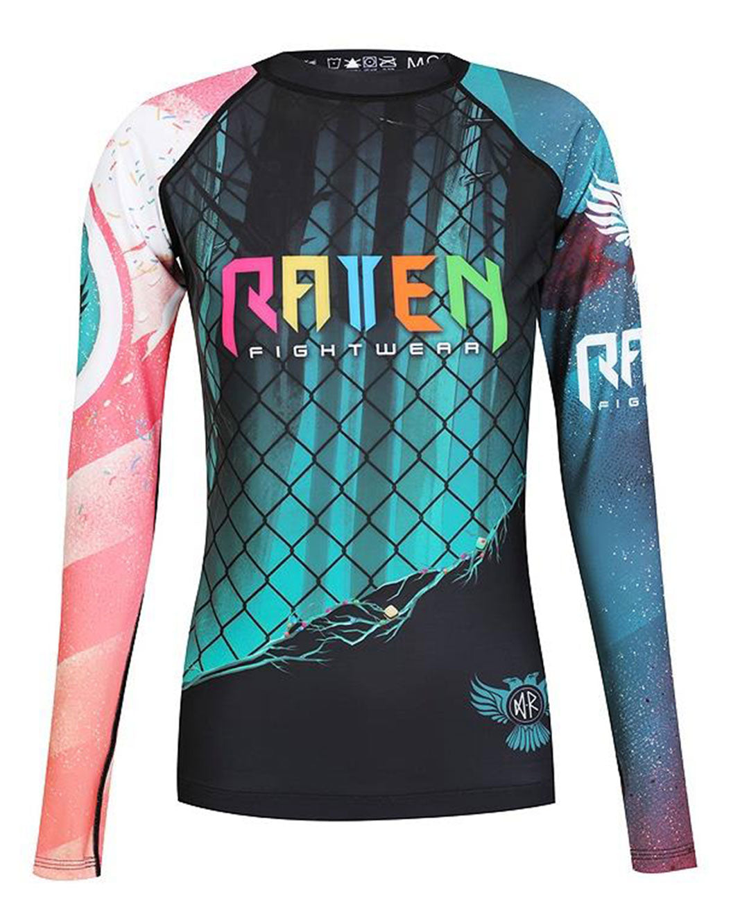 Raven Fightwear Women's The Candy Rash Guard MMA BJJ Black