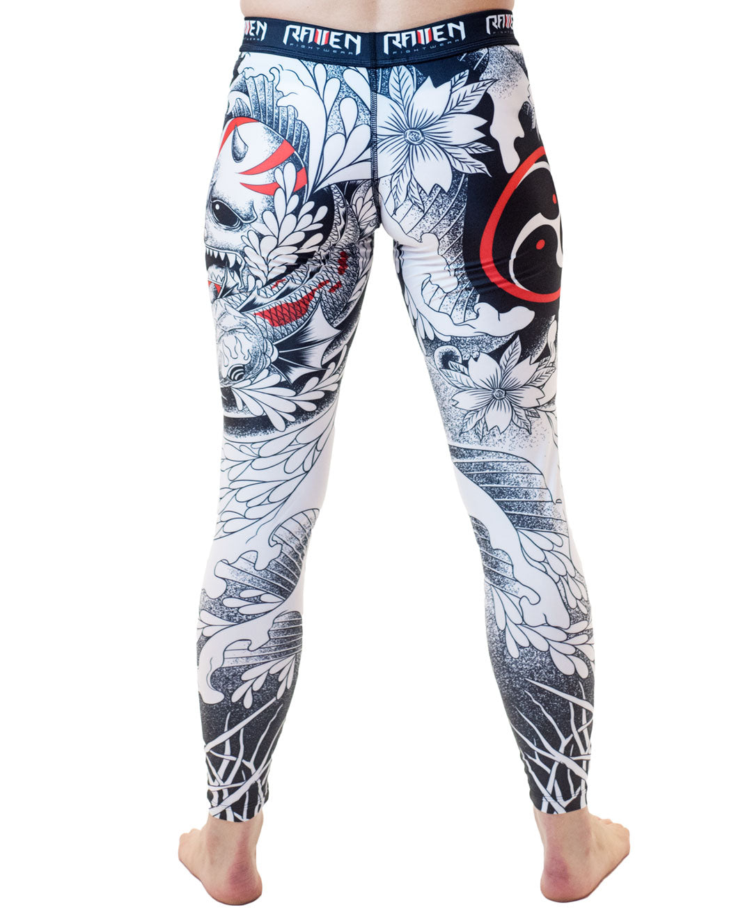 Raven Fightwear Men's Irezumi BJJ MMA Spats