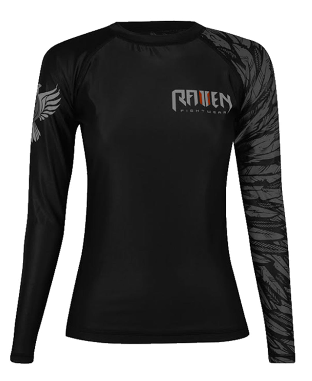 Raven Fightwear Women's Aerial Assault IBJJF Approved Rash Guard Black