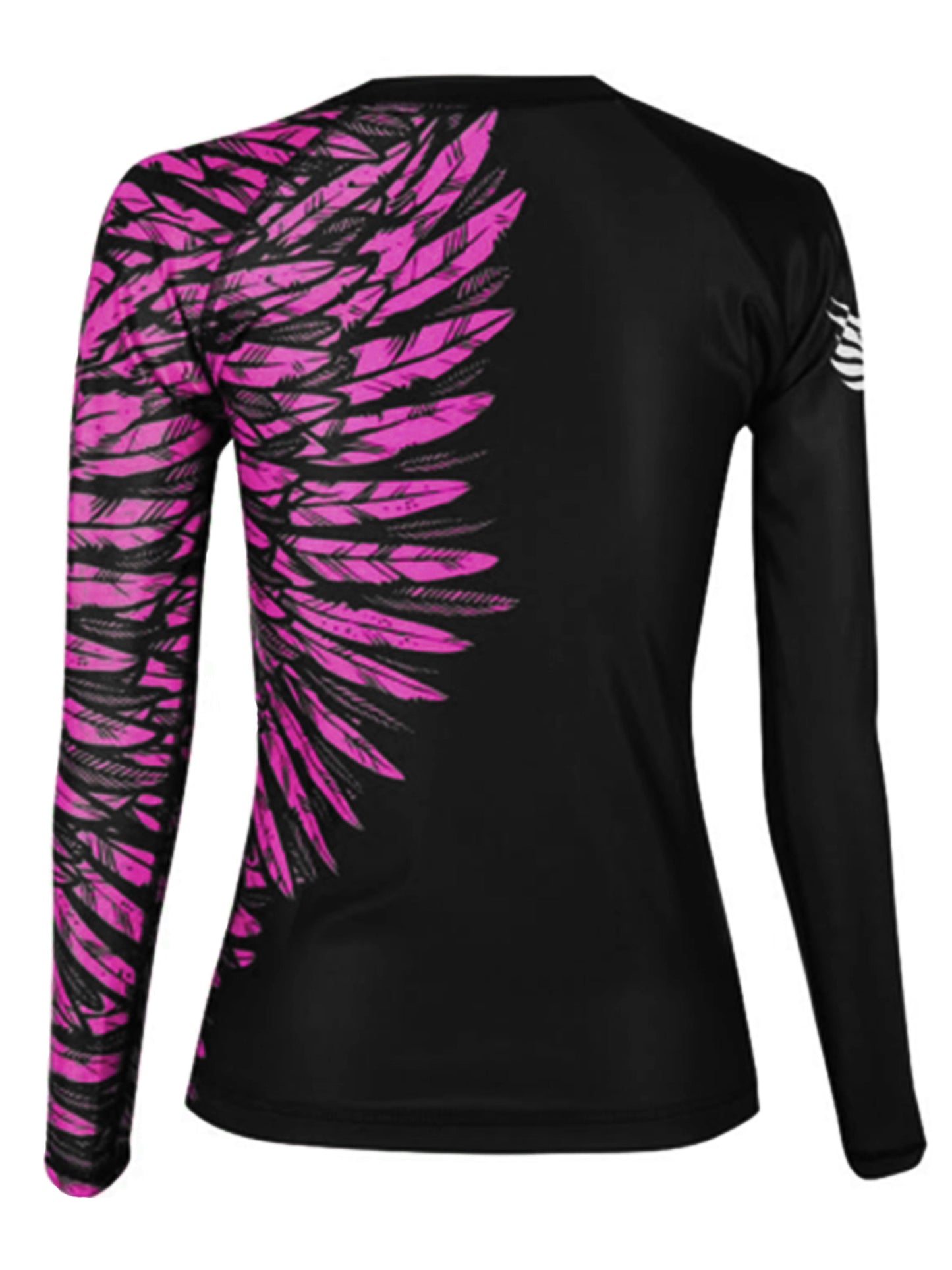 Raven Fightwear Women's Aerial Assault Rash Guard MMA BJJ Black/Pink