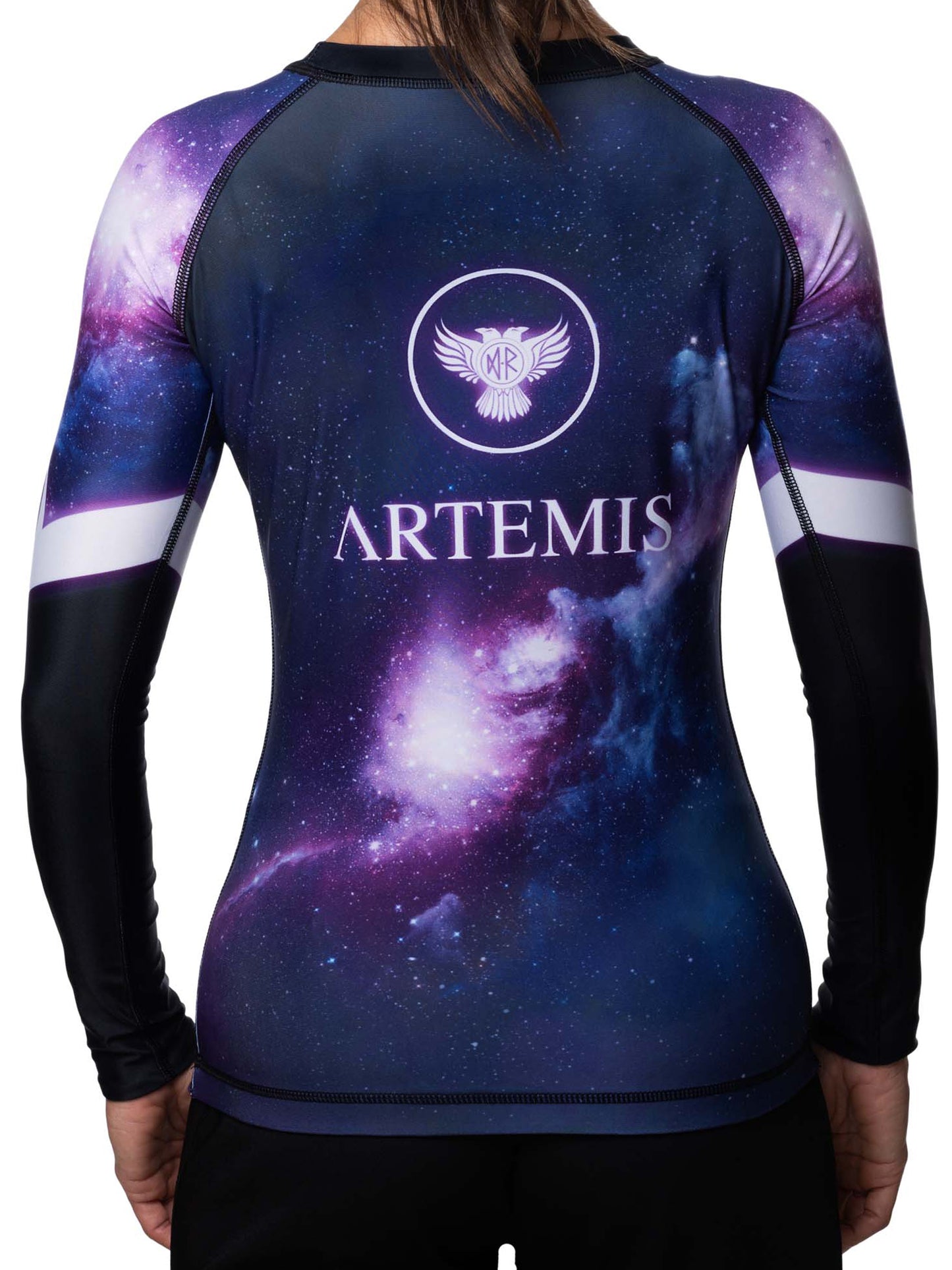 Raven Fightwear Women's The Gods of Greece Artemis Rash Guard MMA BJJ Black