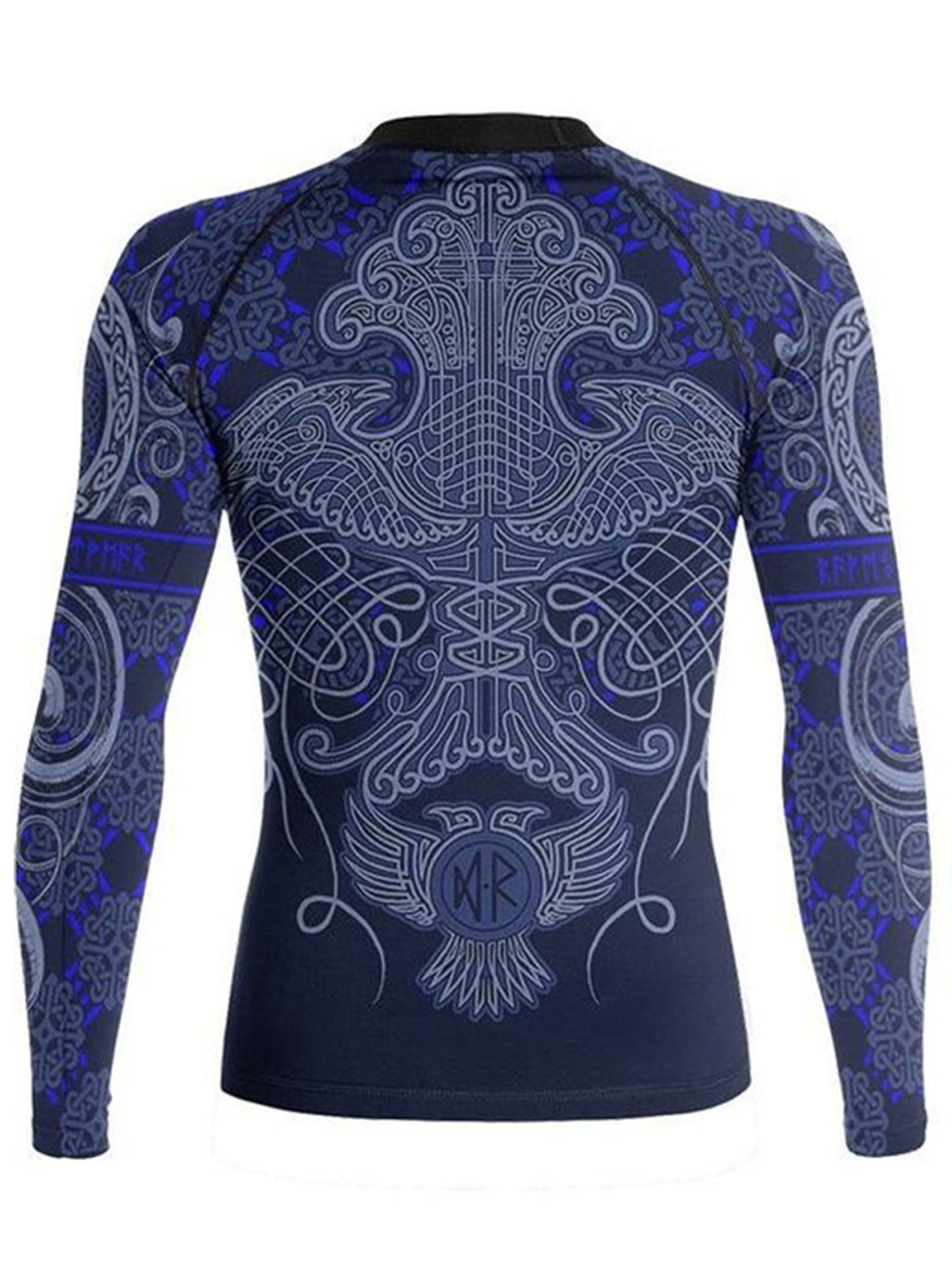 Raven Fightwear Women's Nordic Rash Guard IBJJF Approved MMA BJJ Blue