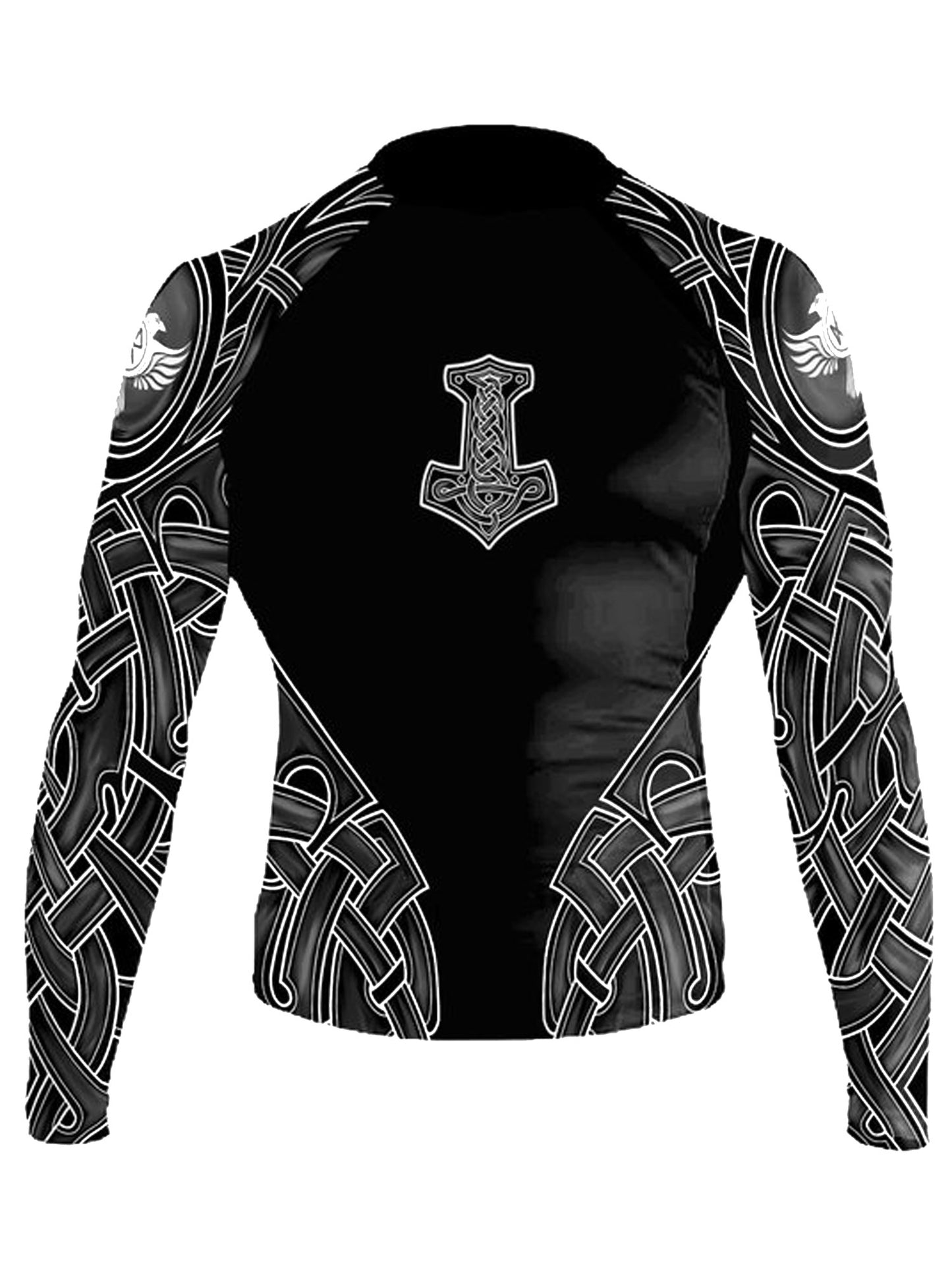 Raven Fightwear Men's Nordic 2.0 Rash Guard IBJJF Approved Black