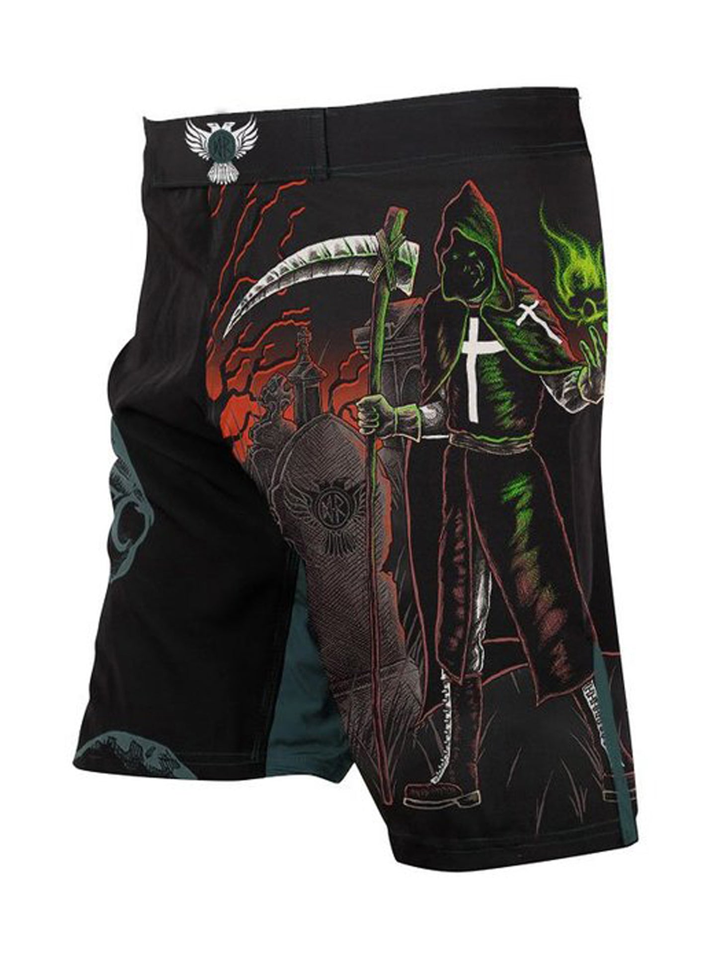 Raven Fightwear Men's Four Horsemen Death Shorts MMA Black