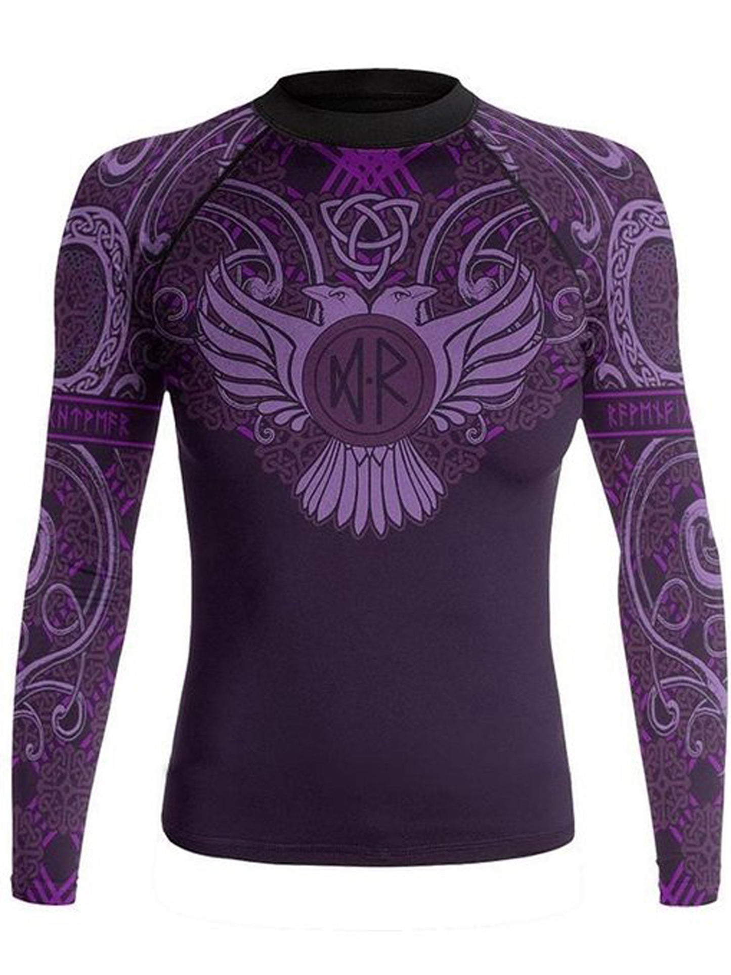 Raven Fightwear Women's Nordic Rash Guard IBJJF Approved MMA BJJ Purple