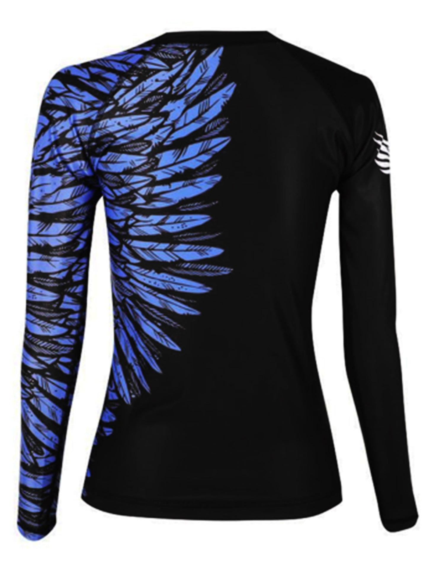 Raven Fightwear Women's Aerial Assault IBJJF Approved Rash Guard Blue