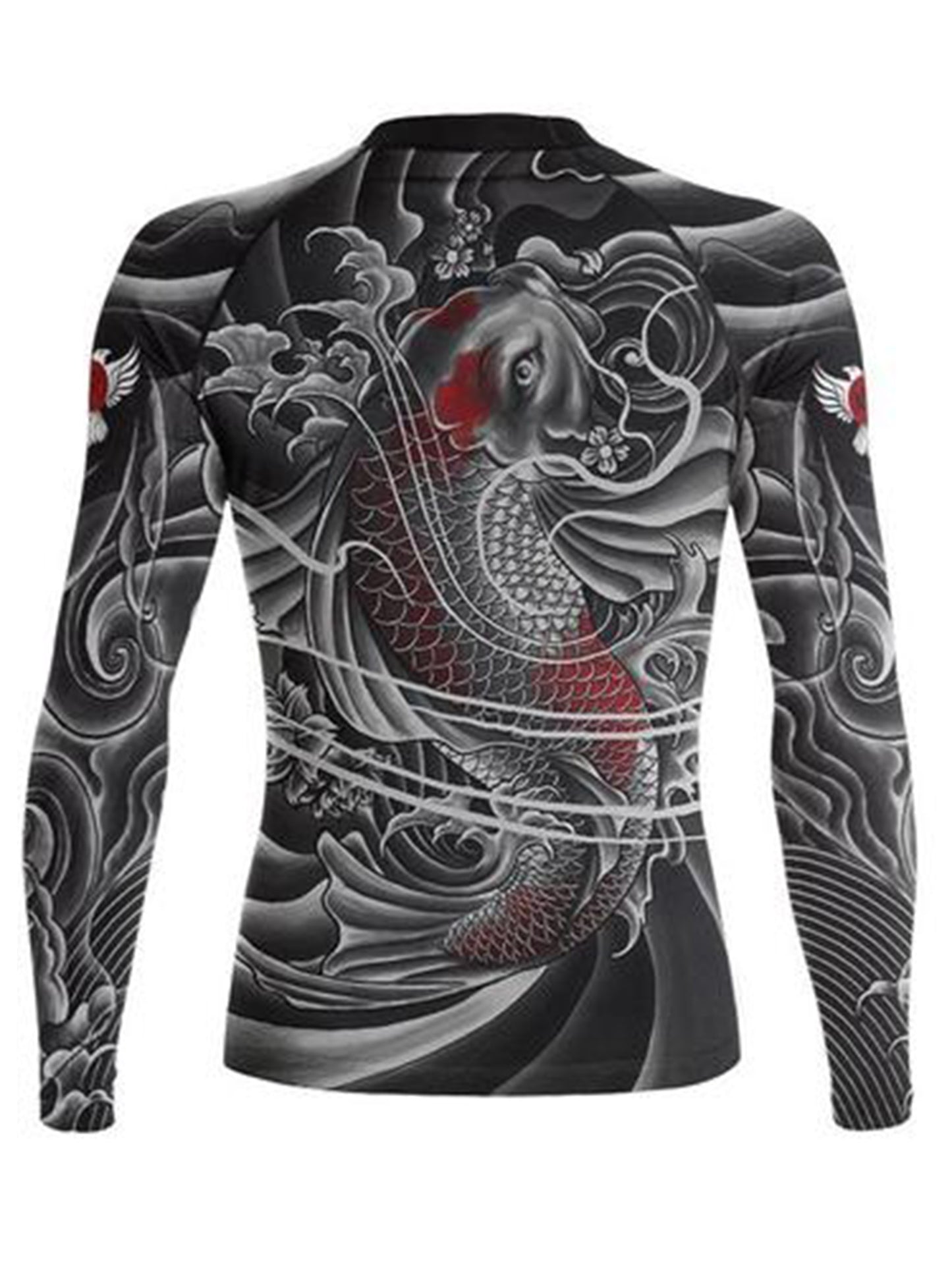 Raven Fightwear Women's Irezumi 2.0 Rash Guard BJJ MMA Black