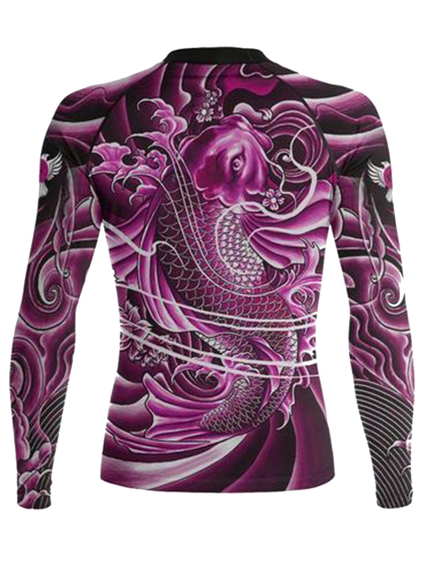 Raven Fightwear Women's Irezumi 2.0 Rash Guard BJJ MMA Pink