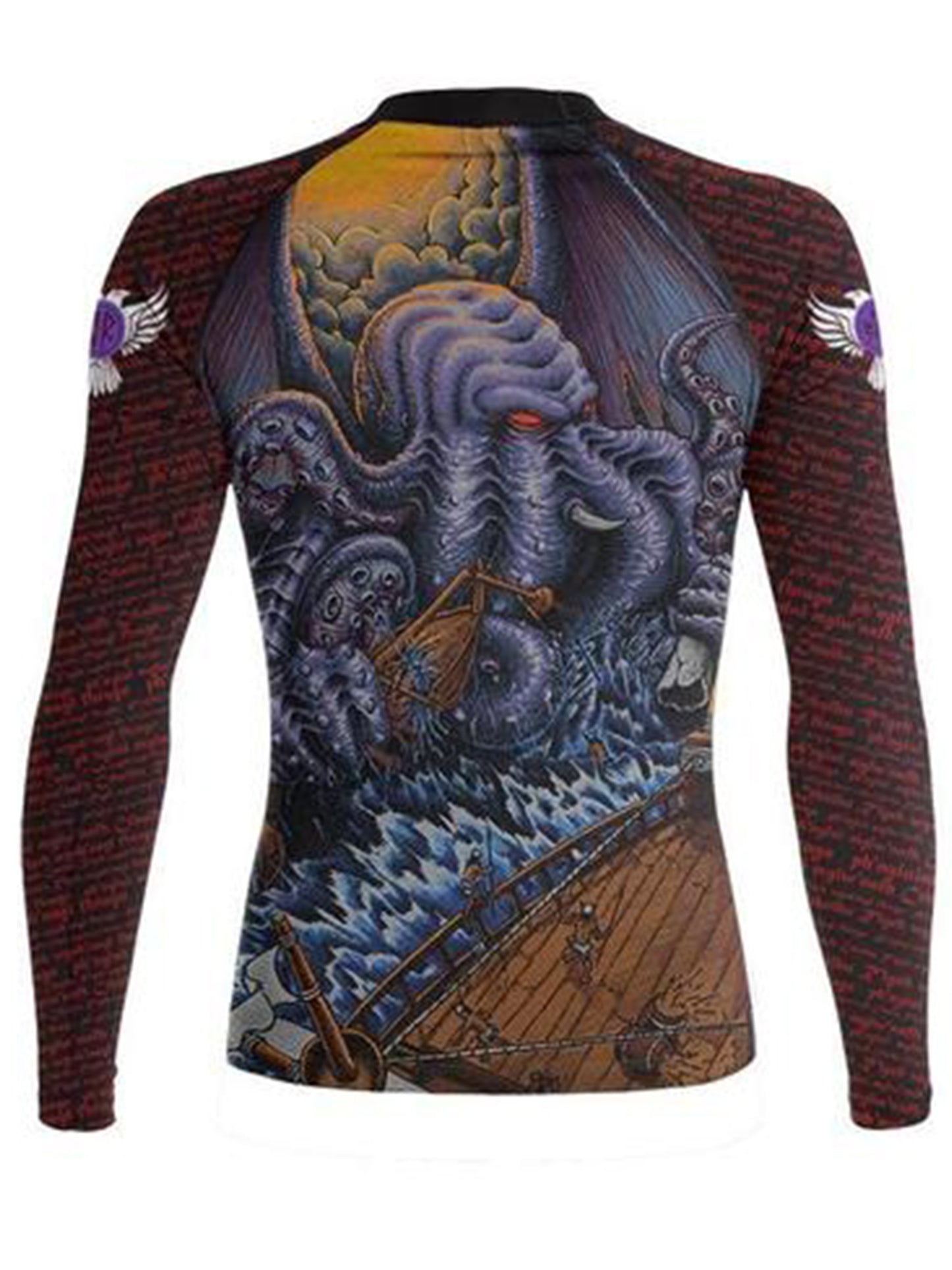 Raven Fightwear Women's Cthulhu Rash Guard BJJ MMA Black