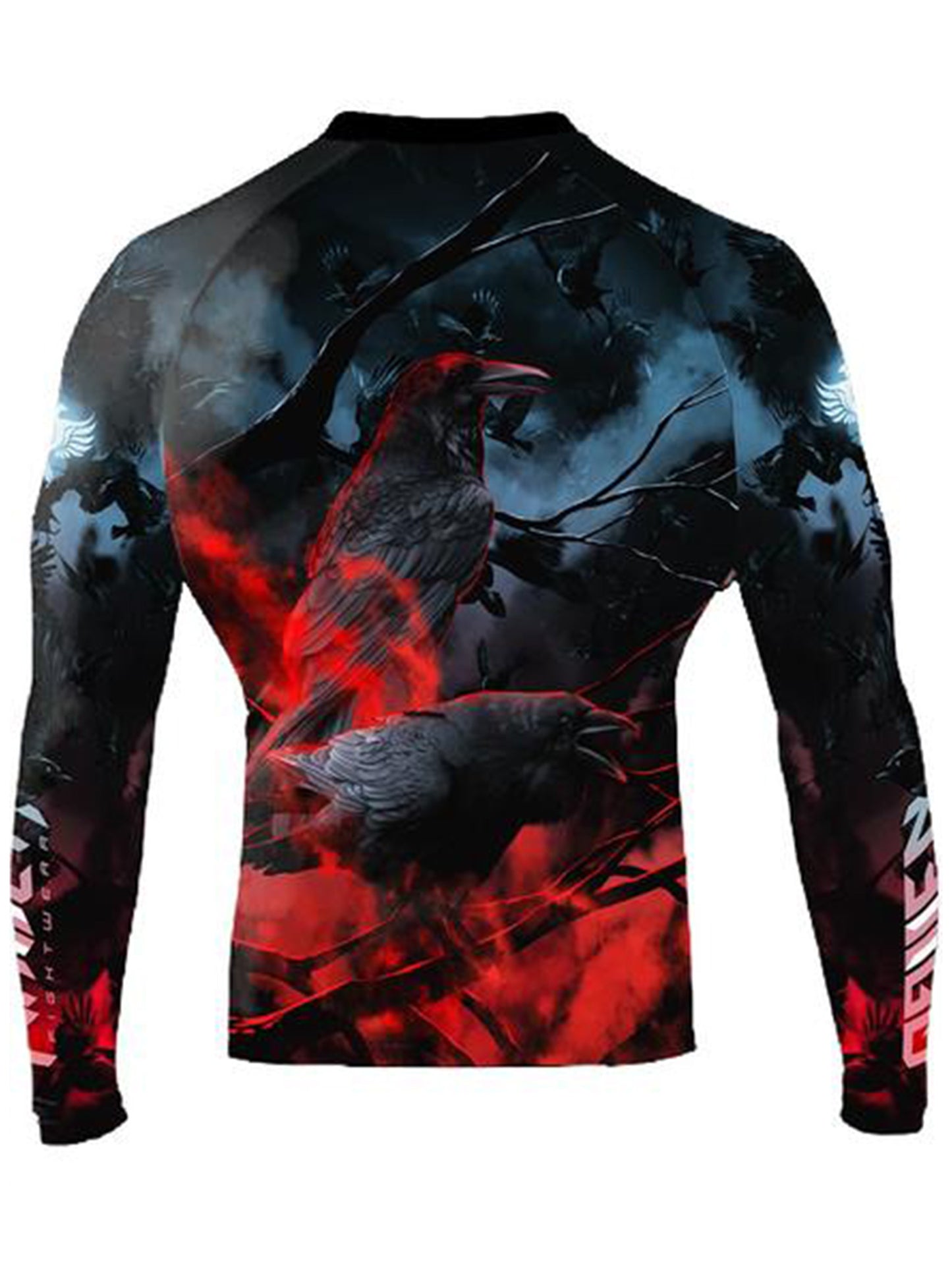 Raven Fightwear Men's The Unkindness Rash Guard MMA BJJ Black