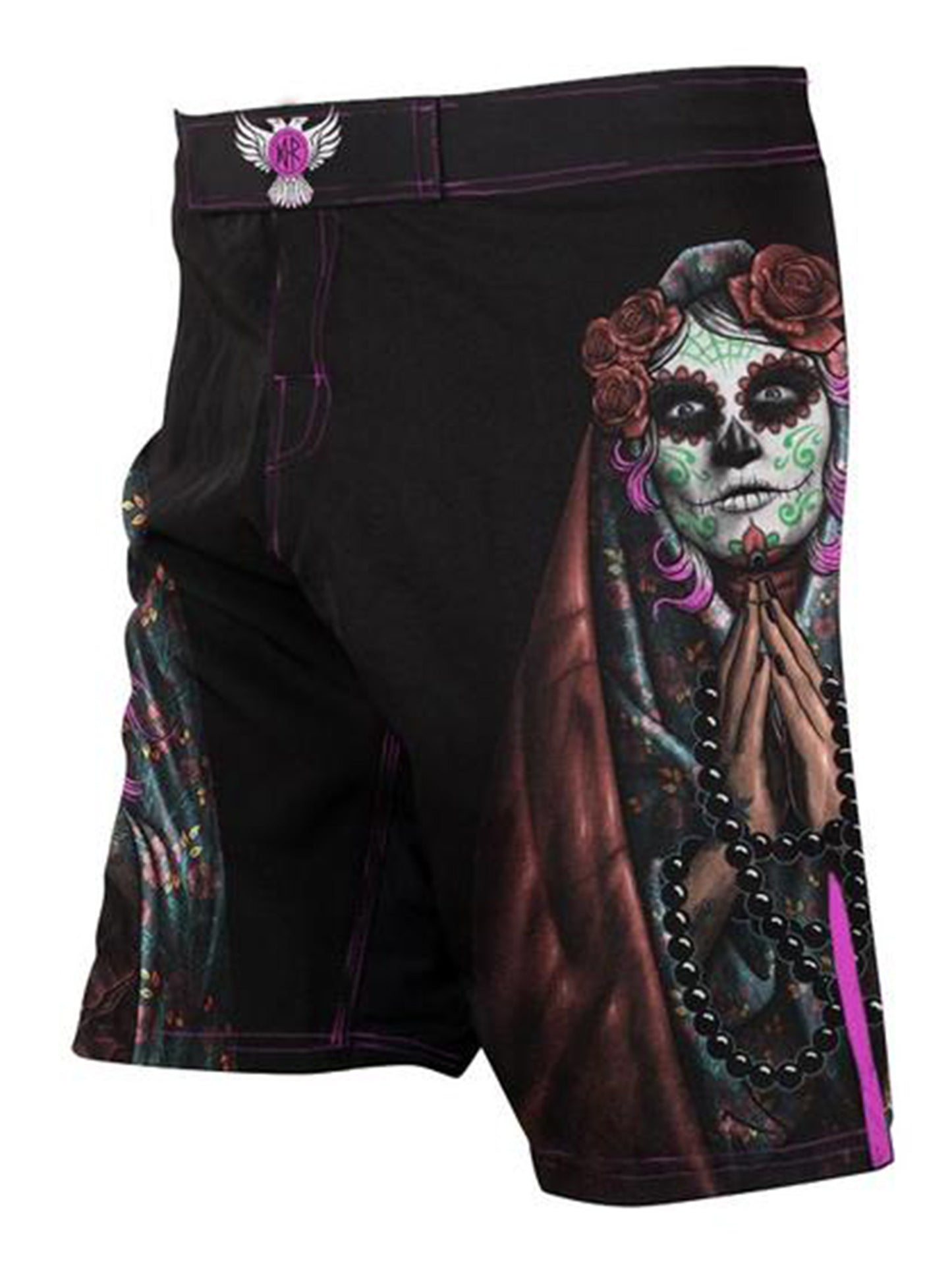 Raven Fightwear Men's La Calavera Catrina MMA Shorts Black