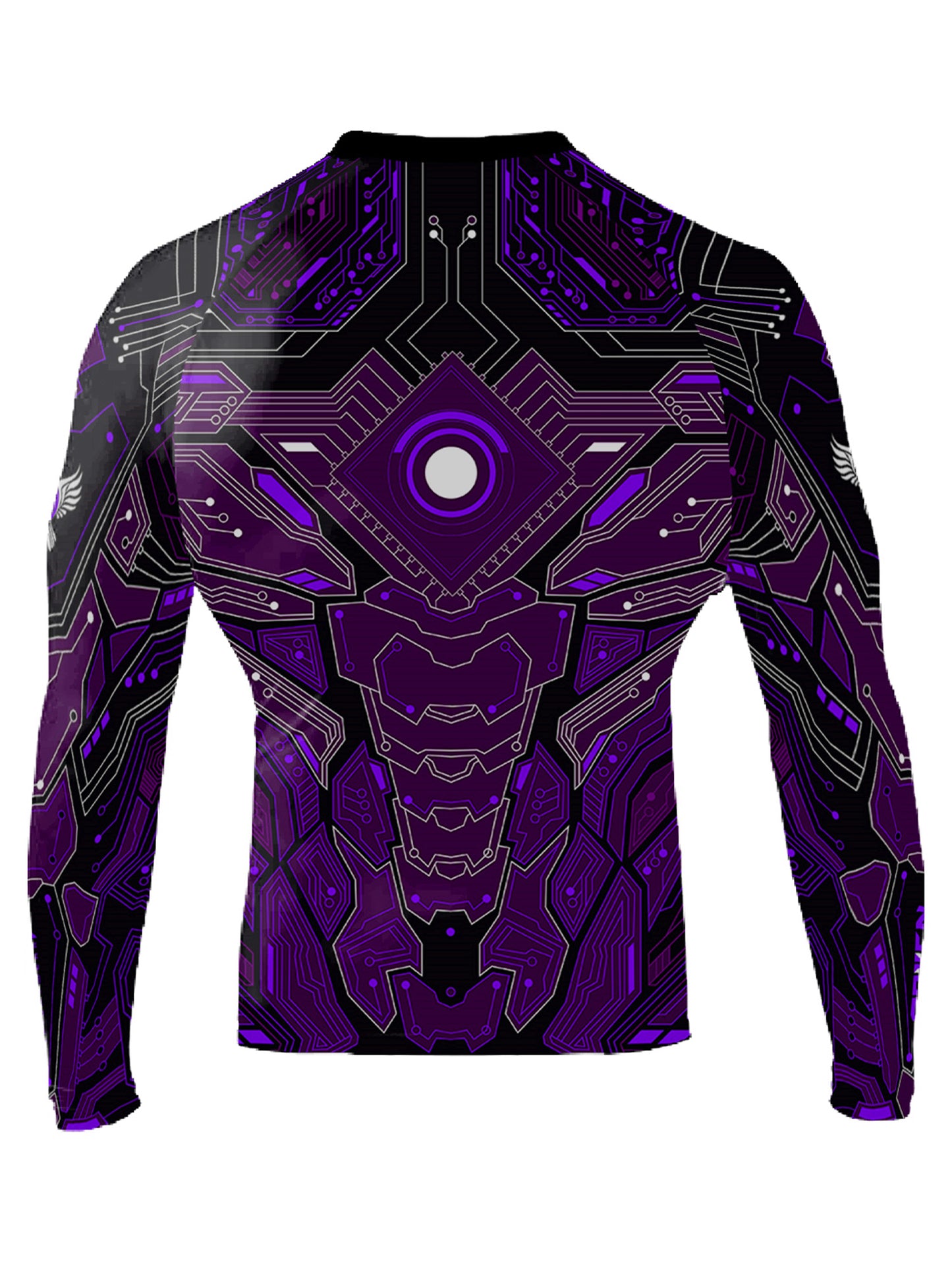 Raven Fightwear Men's Cybernetic Rash Guard MMA BJJ Purple