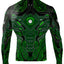 Raven Fightwear Men's Cybernetic Rash Guard MMA BJJ Green