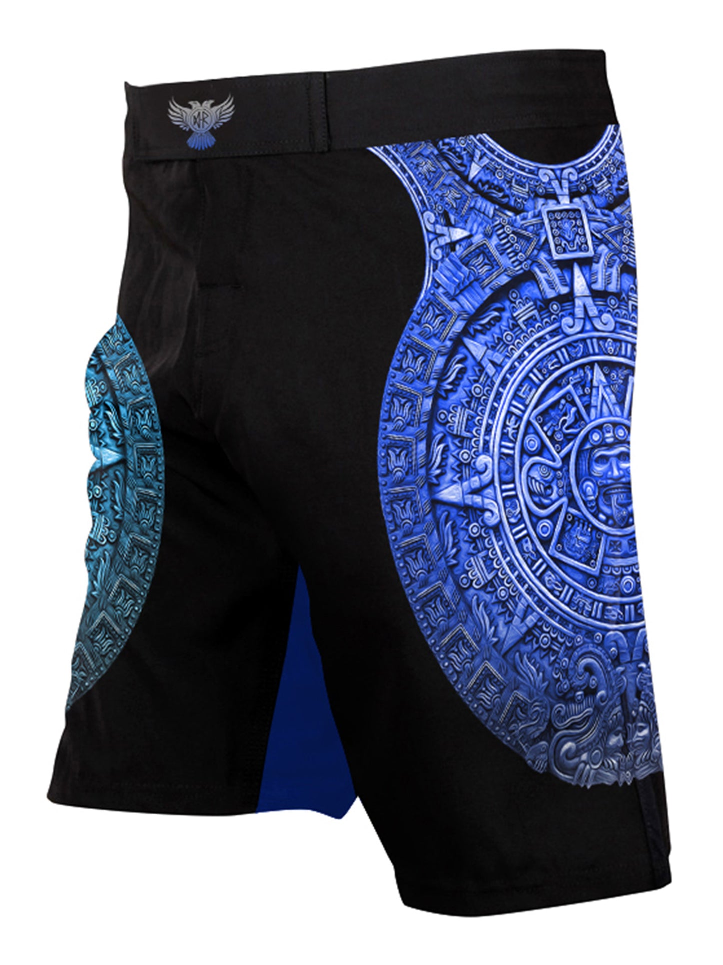 Raven Fightwear Men's Aztec Ranked BJJ MMA Shorts Blue