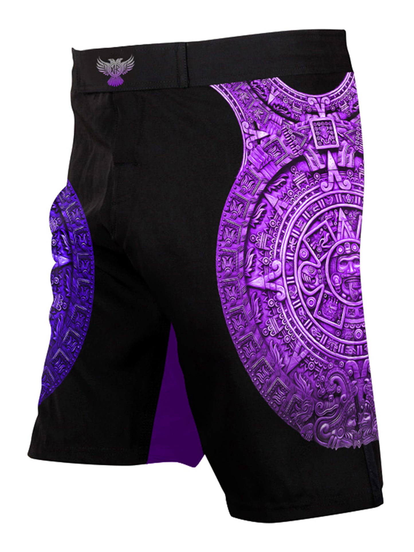 Raven Fightwear Men's Aztec Ranked BJJ MMA Shorts Purple