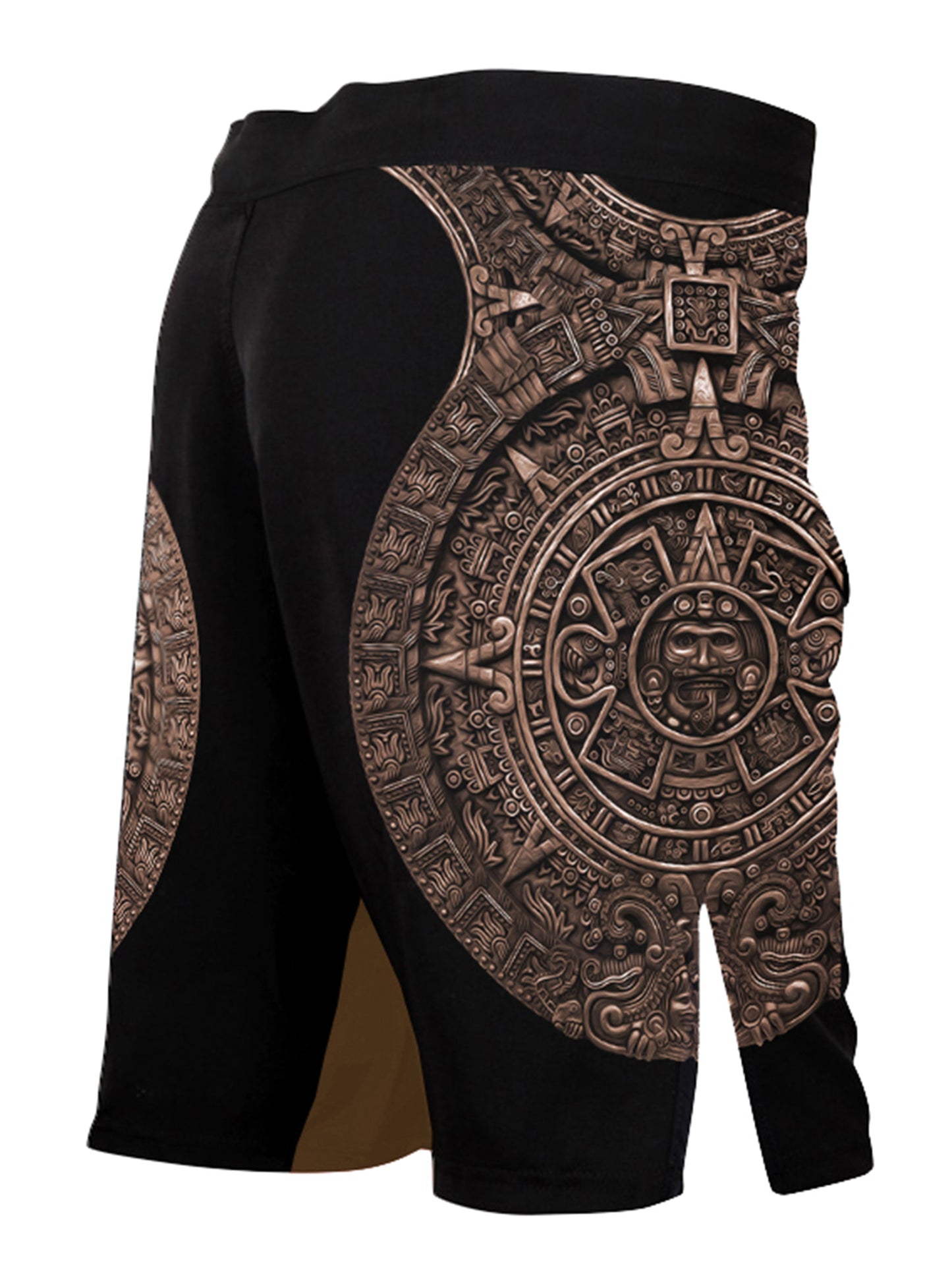 Raven Fightwear Men's Aztec Ranked BJJ MMA Shorts Brown