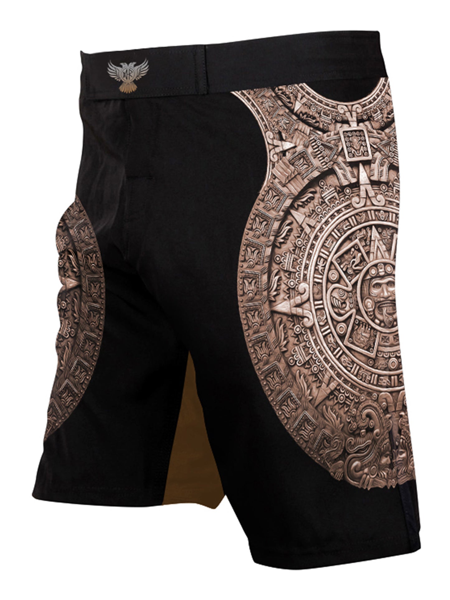 Raven Fightwear Men's Aztec Ranked BJJ MMA Shorts Brown