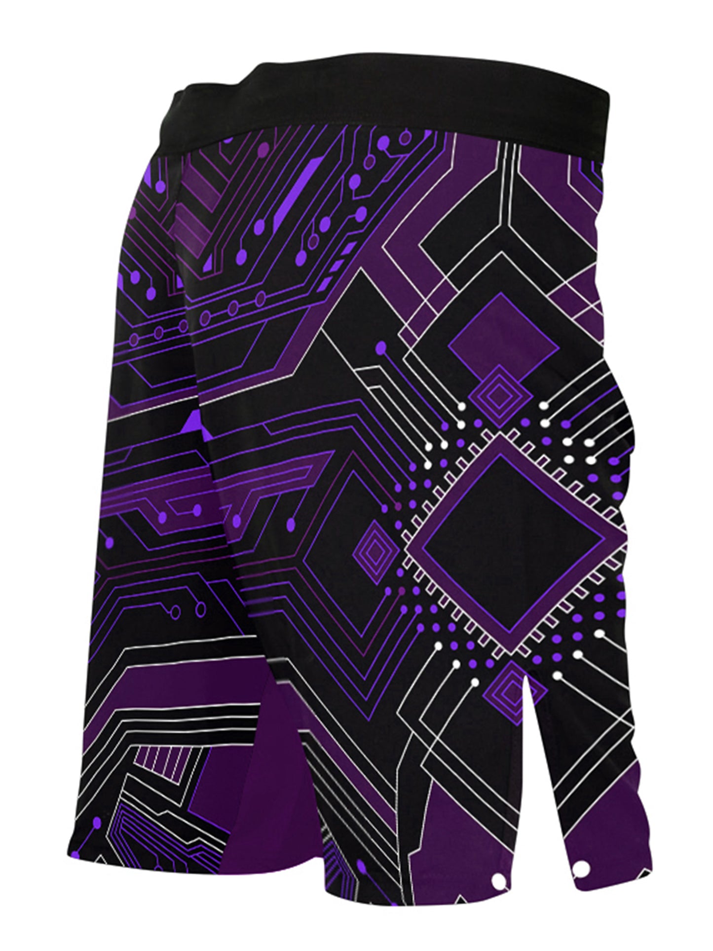 Raven Fightwear Men's Cybernetic BJJ MMA Shorts Purple