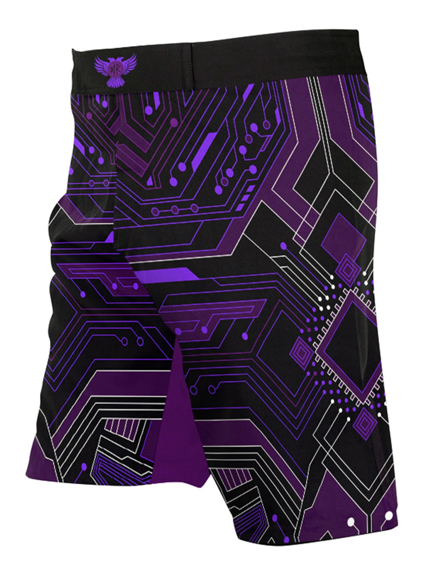 Raven Fightwear Men's Cybernetic BJJ MMA Shorts Purple