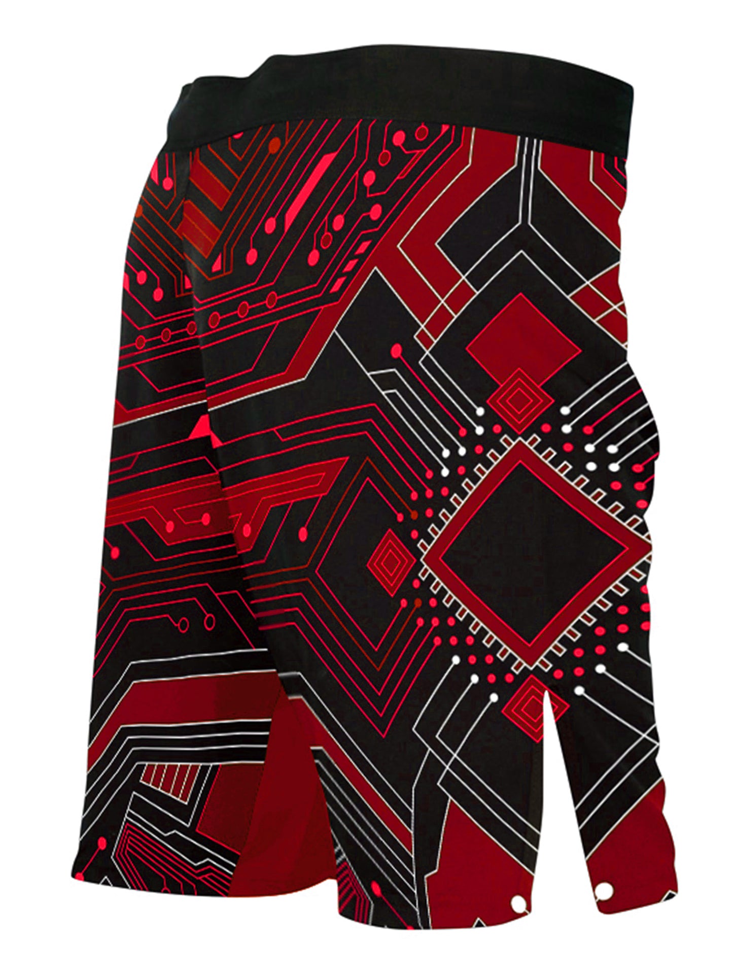 Raven Fightwear Men's Cybernetic BJJ MMA Shorts Red