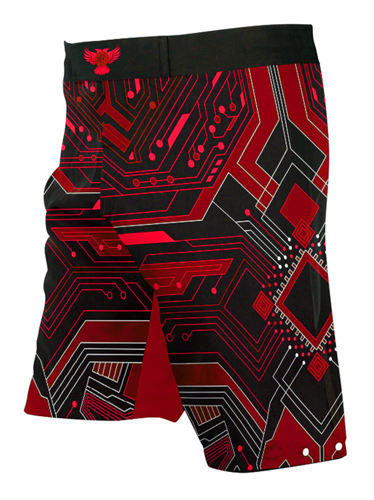 Raven Fightwear Men's Cybernetic BJJ MMA Shorts Red