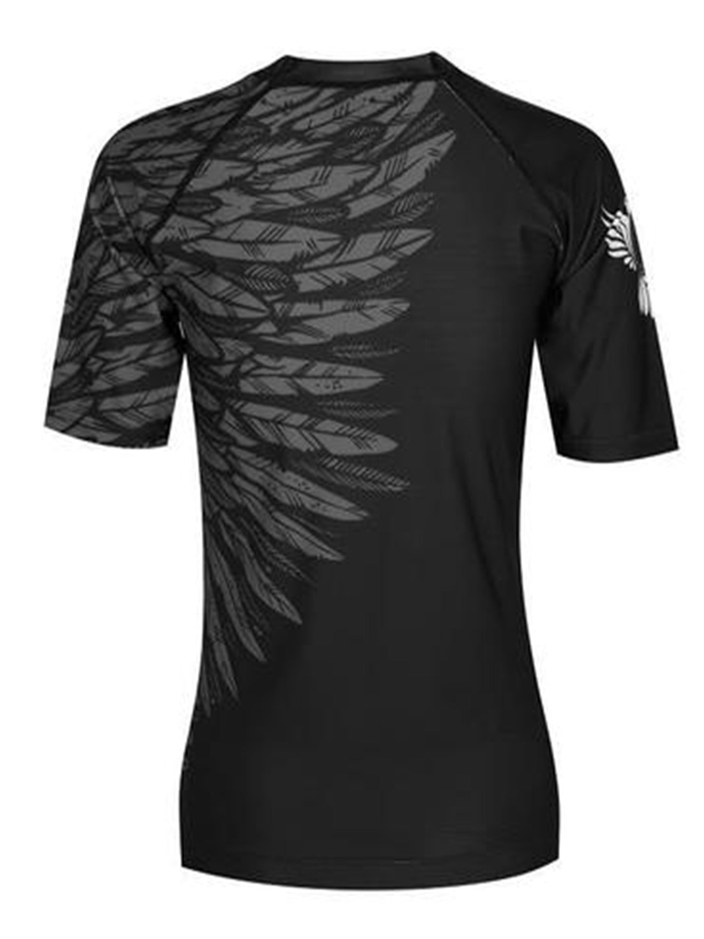 Raven Fightwear Women's Aerial Assault MMA BJJ Short Sleeve Rash Guard Black/Black