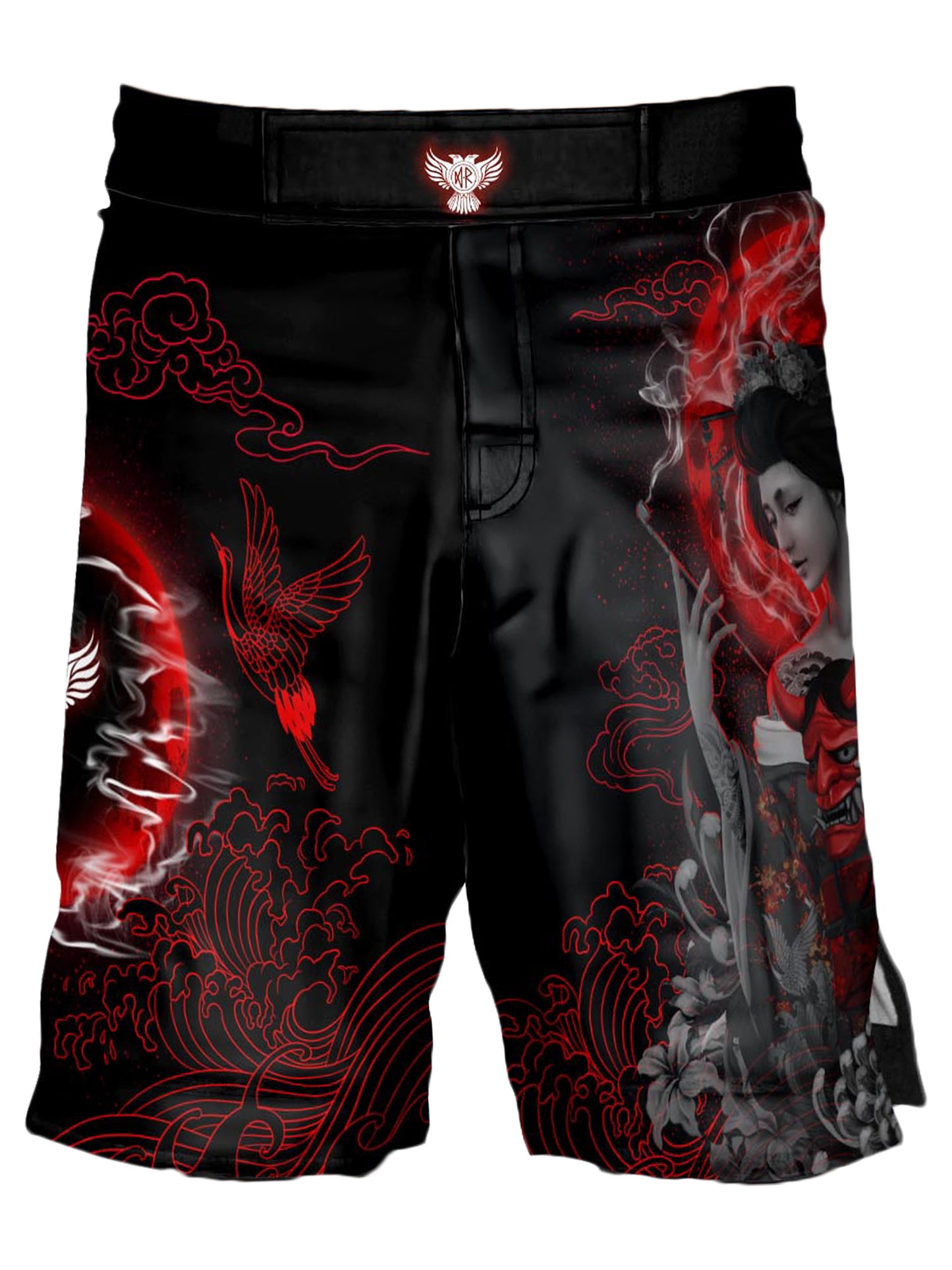 Raven Fightwear Men's The Illustrated Geisha 2.0 BJJ MMA Shorts