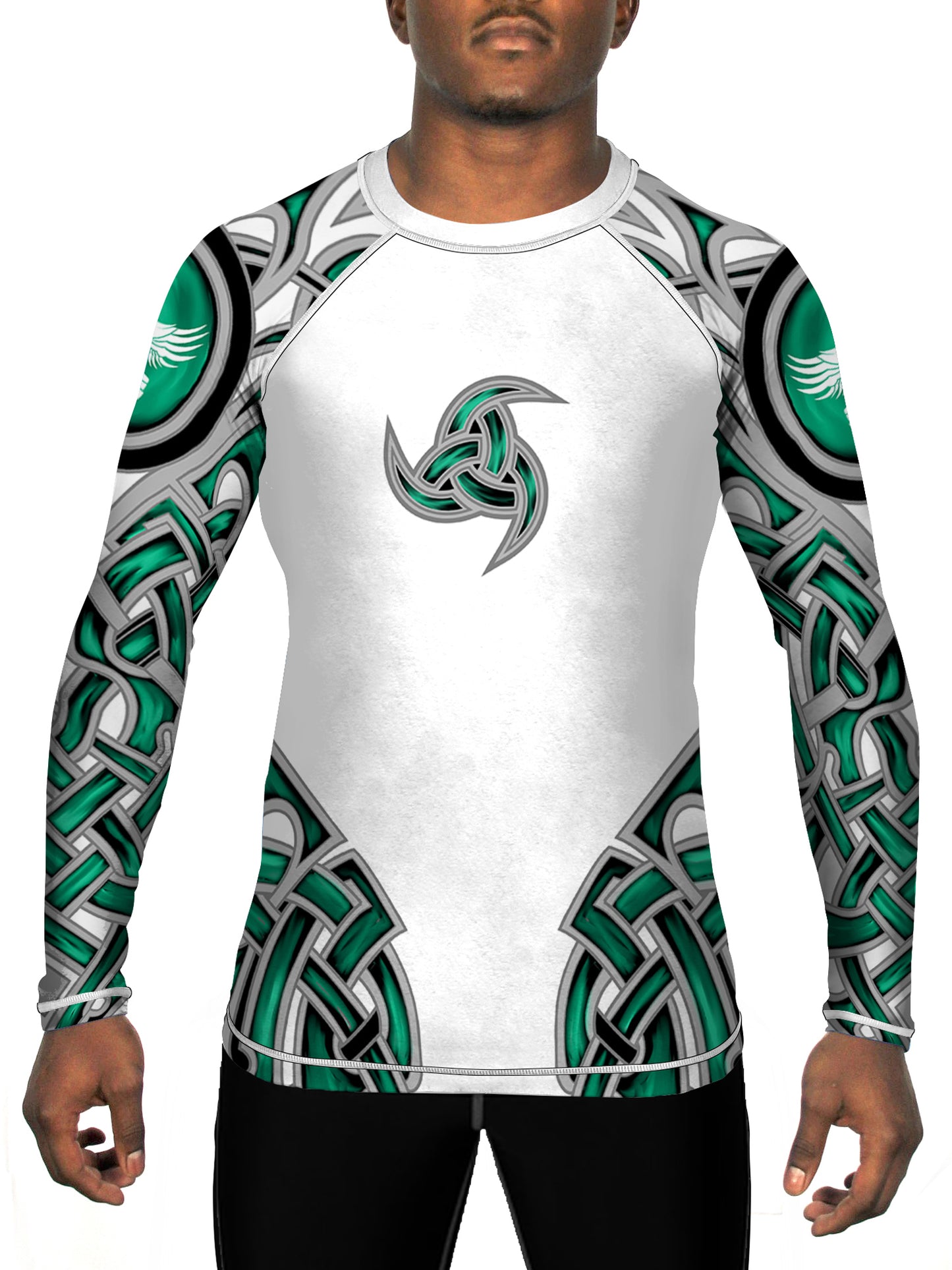 Raven Fightwear Men's The Gods of Scandinavia Ymir Rash Guard MMA BJJ White