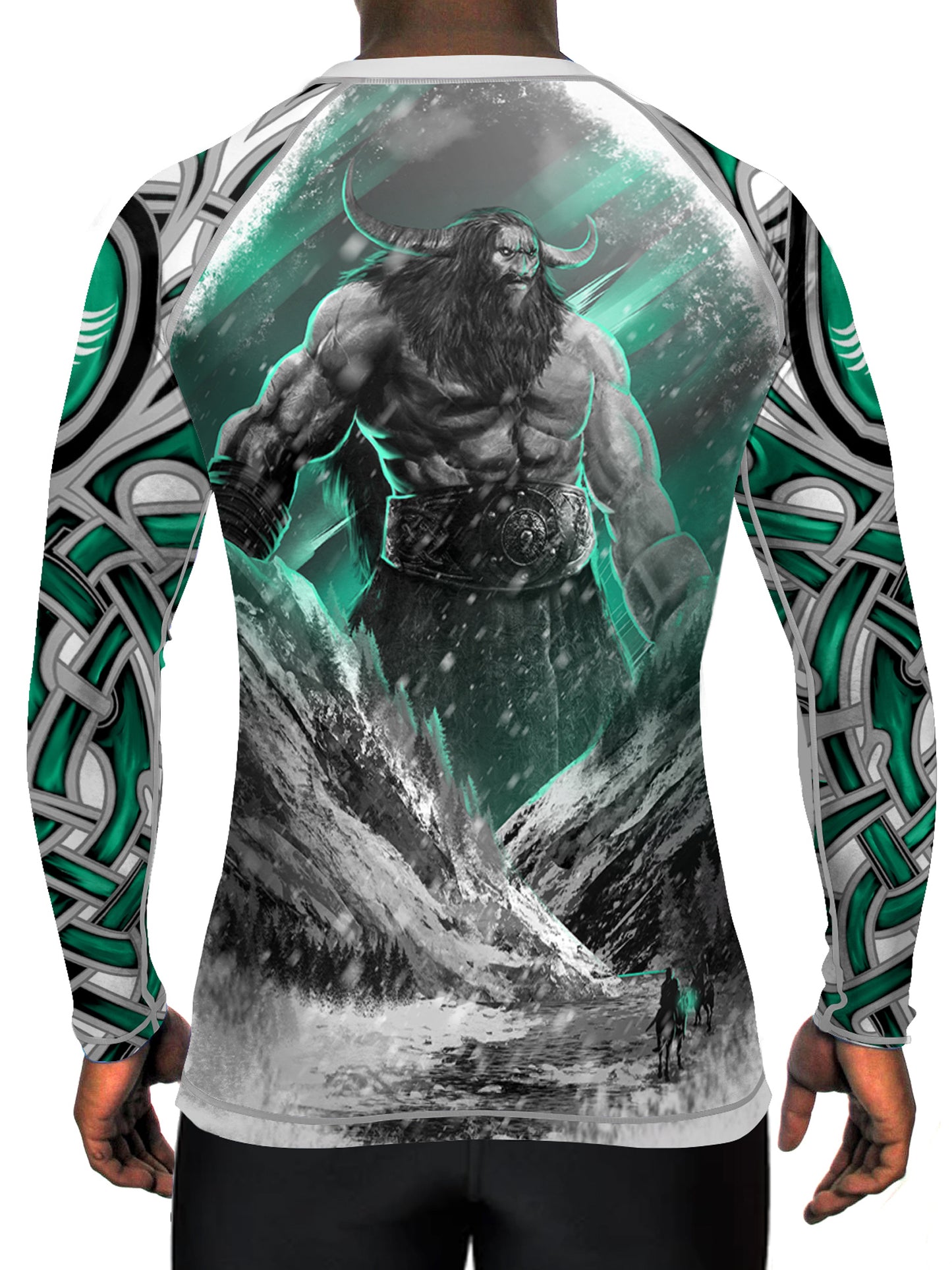 Raven Fightwear Men's The Gods of Scandinavia Ymir Rash Guard MMA BJJ White