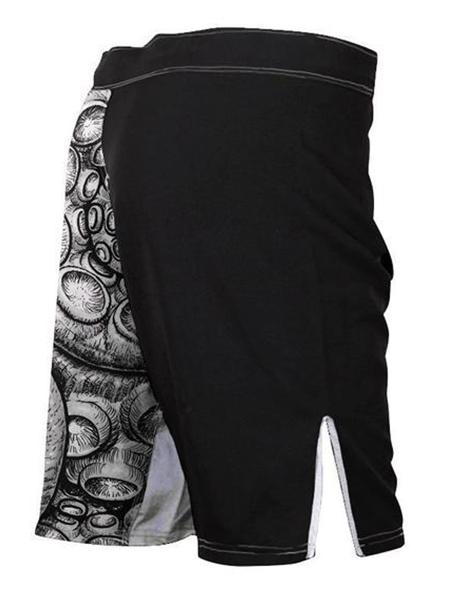 Raven Fightwear Men's Kraken Octopus BJJ MMA Shorts White