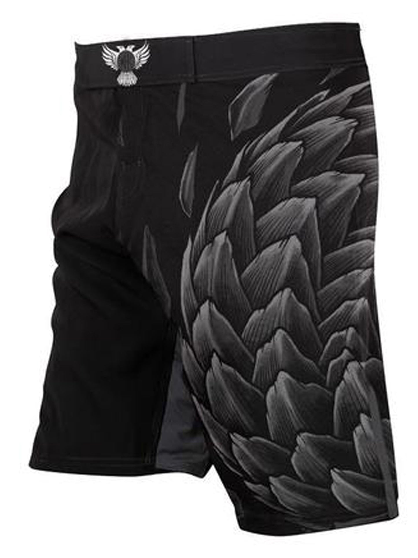 Raven Fightwear Men's Power Pangolin BJJ MMA Shorts Black