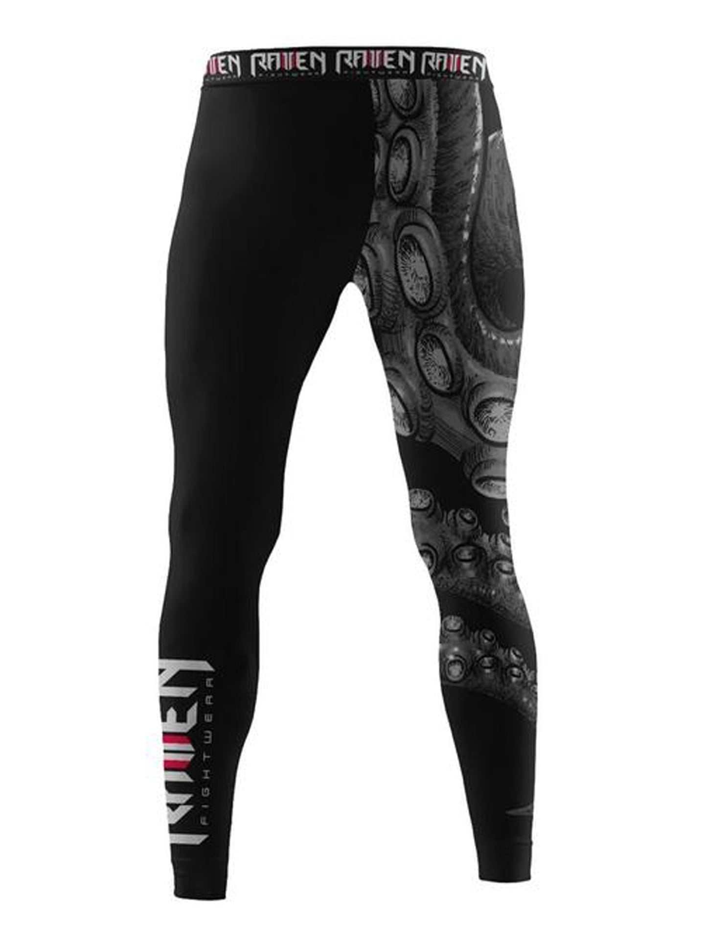 Raven Fightwear Men's Kraken Octopus Spats MMA BJJ Black