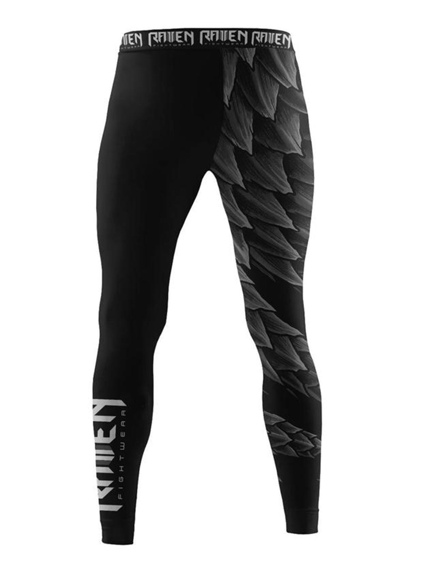 Raven Fightwear Men's Power Pangolin Spats MMA BJJ Black