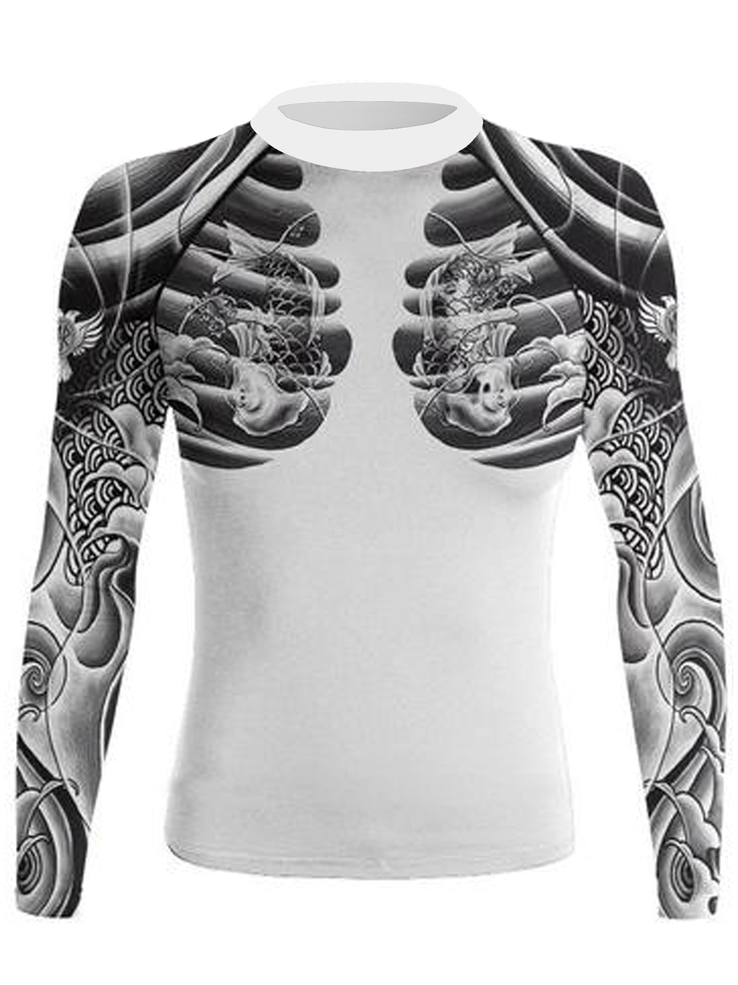 Raven Fightwear Women's Irezumi 2.0 Rash Guard MMA BJJ White