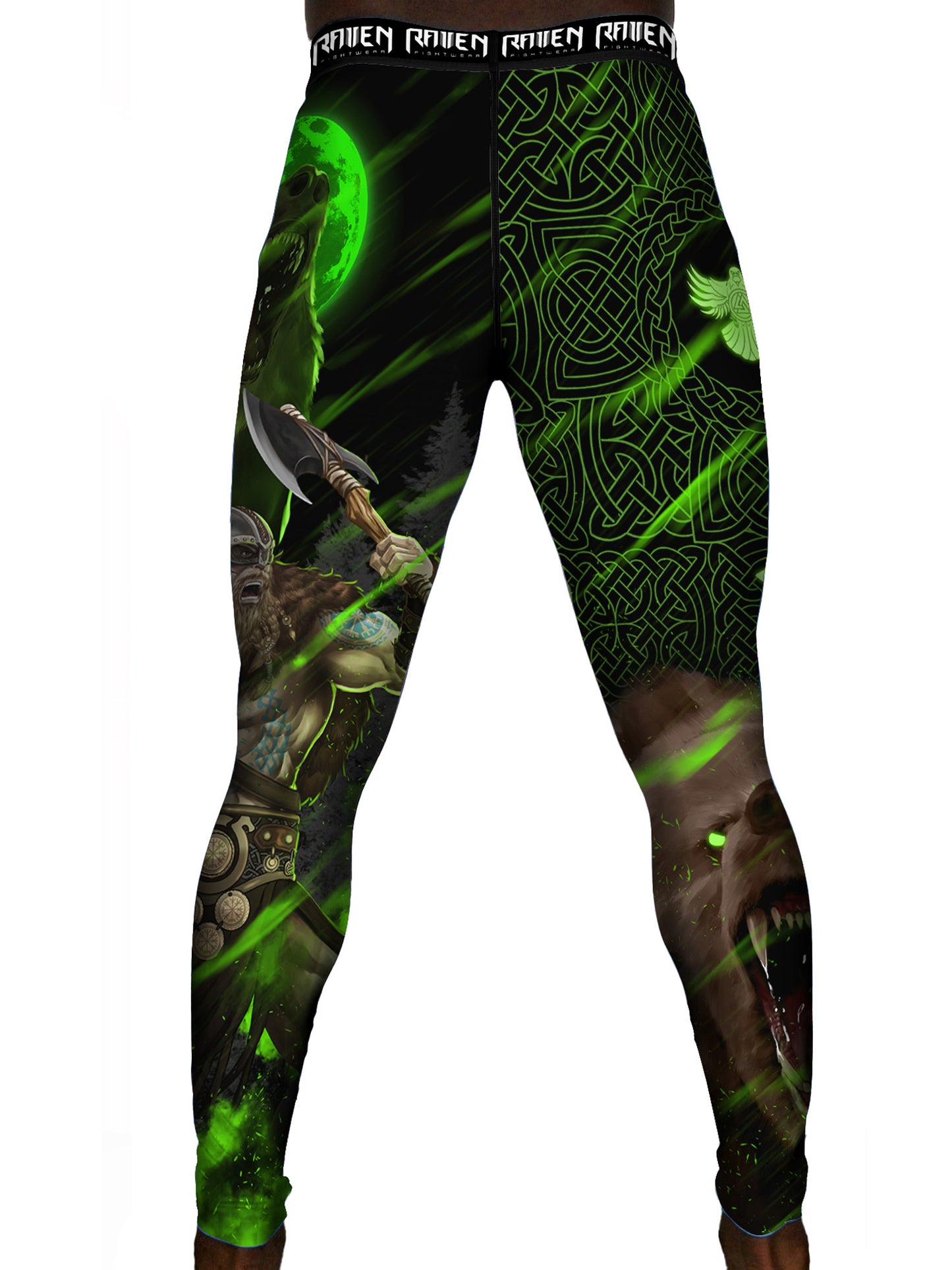 Raven Fightwear Men's Berserker 2.0 Bear BJJ Spats MMA Black