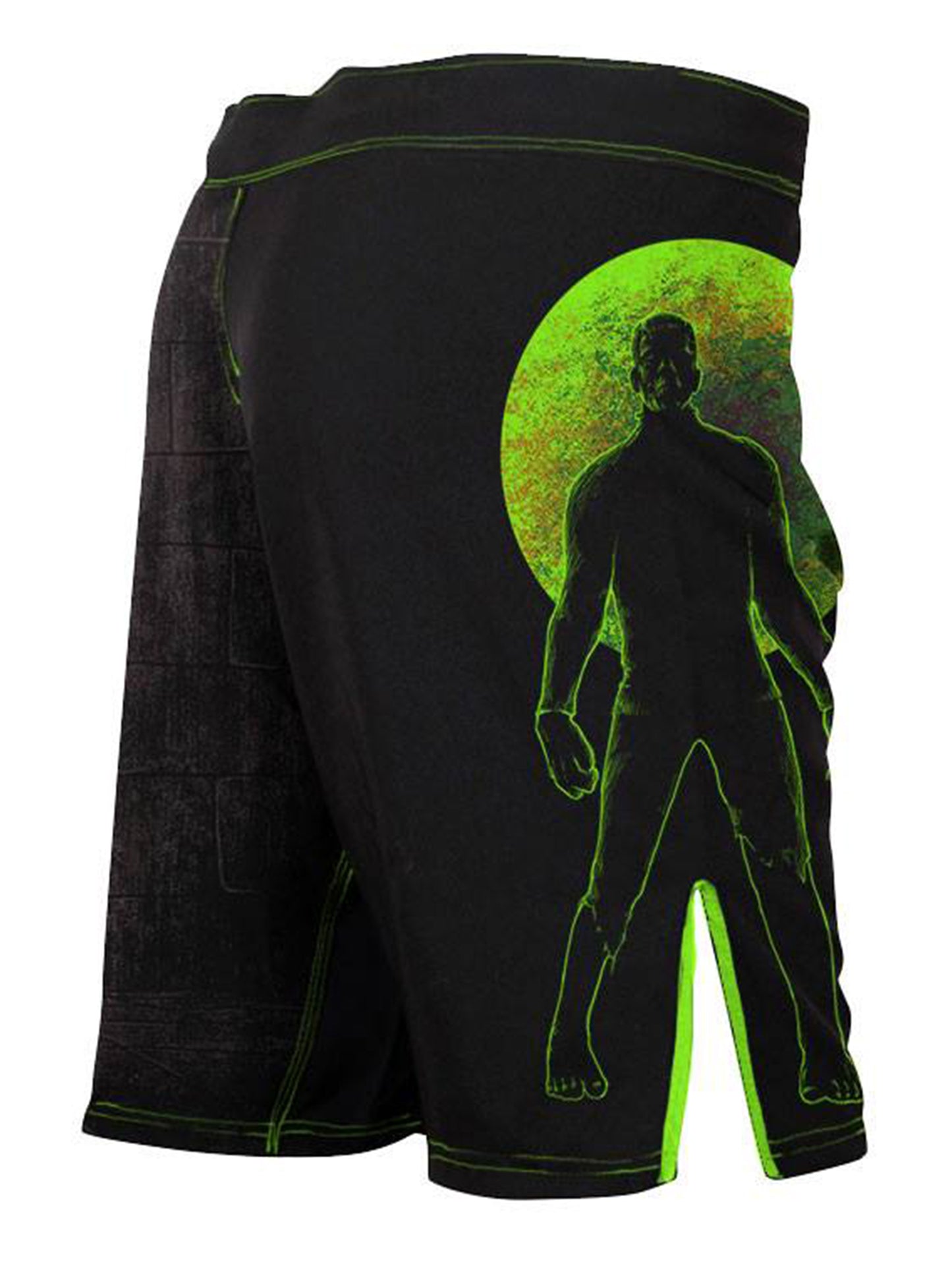 Raven Fightwear Men's BJJ Horror Frankenstein's Monster MMA Shorts Black