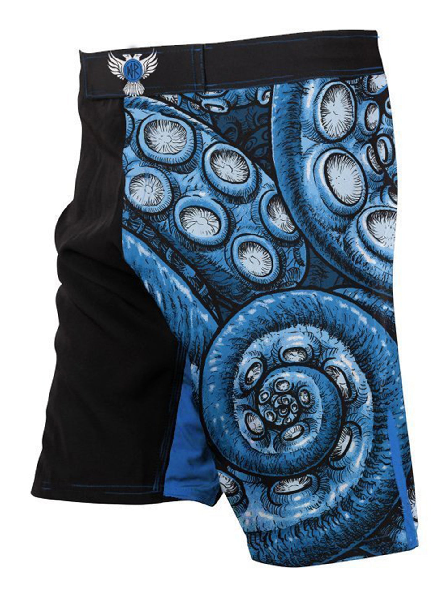 Raven Fightwear Men's Kraken Octopus MMA Shorts BJJ Blue